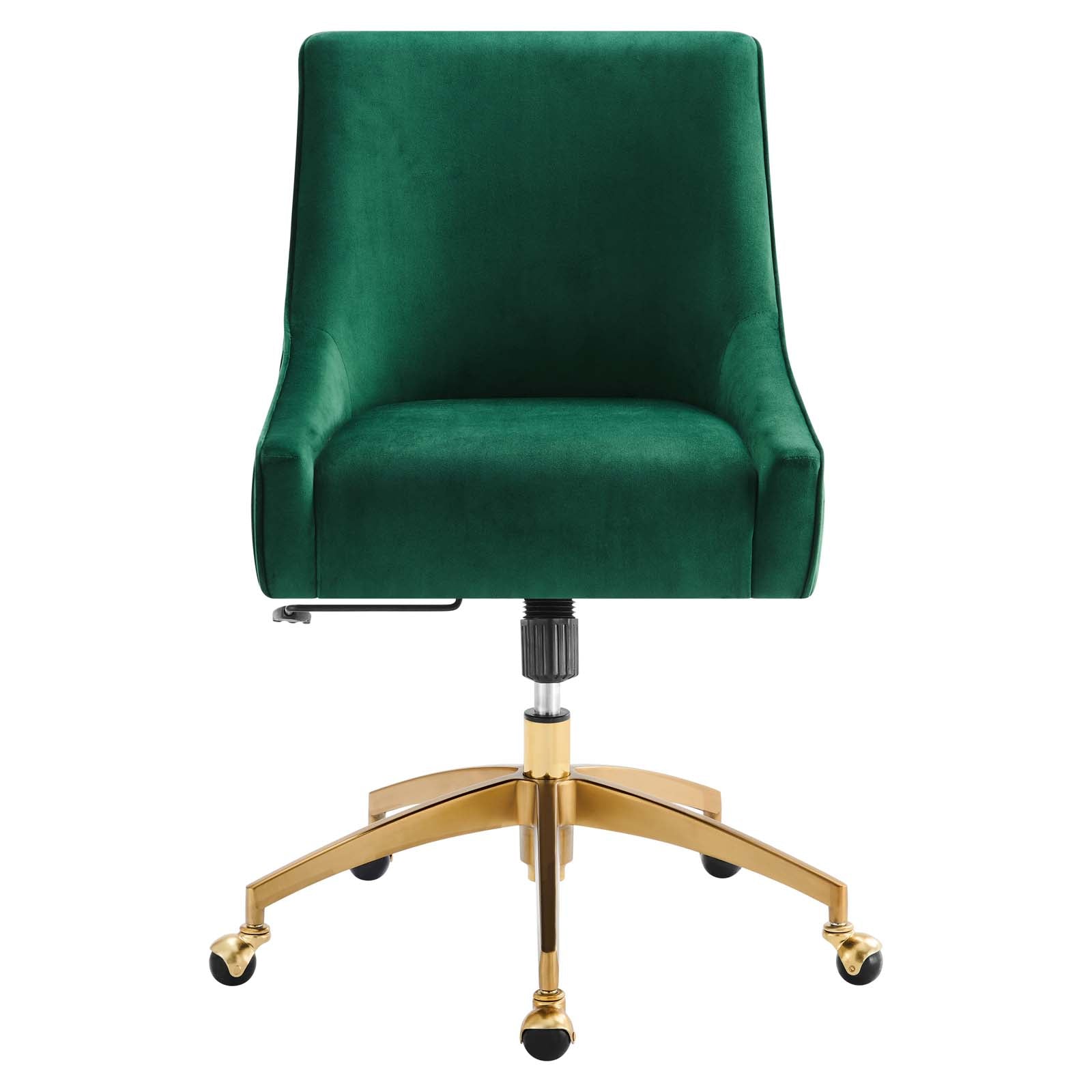 Modway Dining Chairs - Discern Performance Velvet Office Chair Green