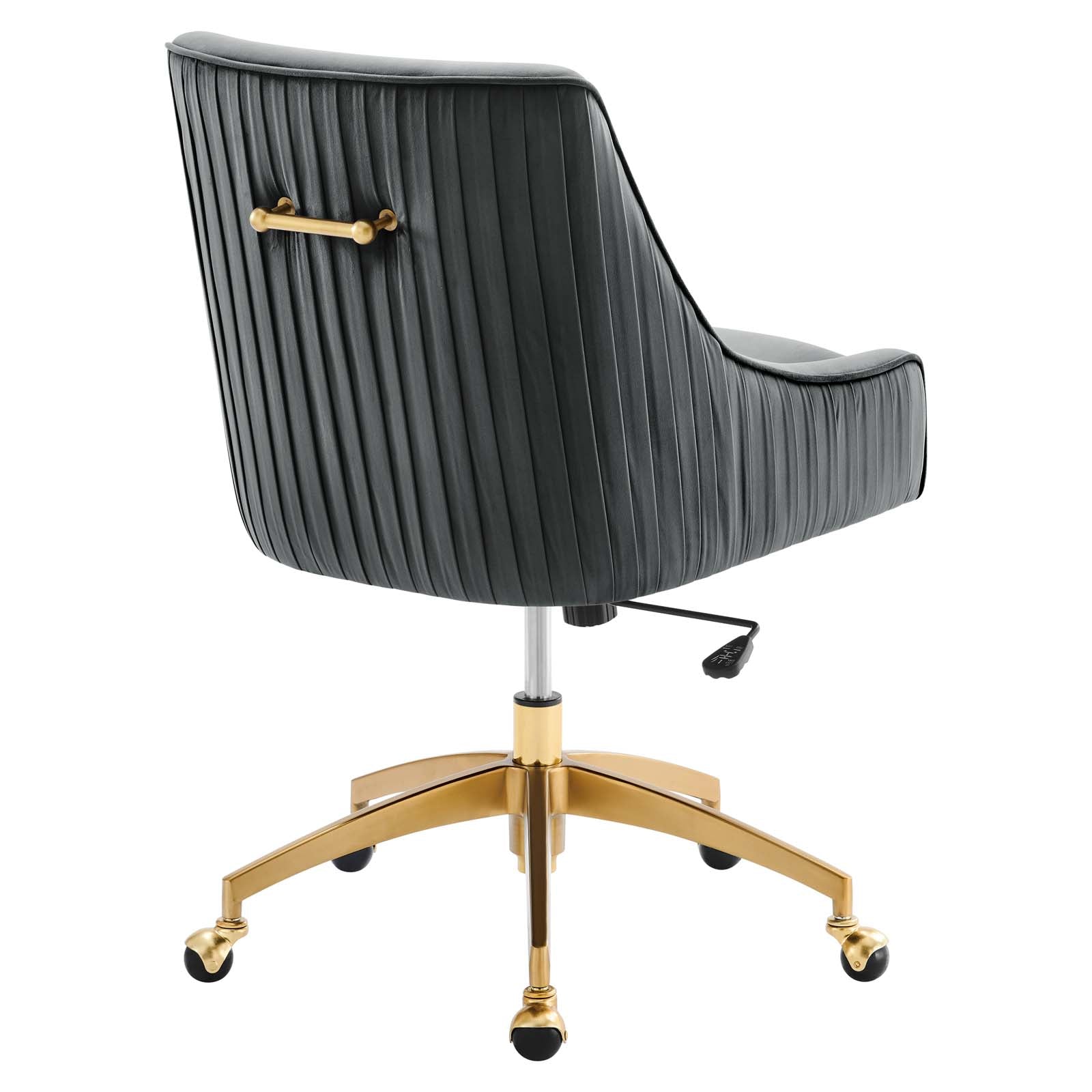 Modway Dining Chairs - Discern Performance Velvet Office Chair Gray 38"H