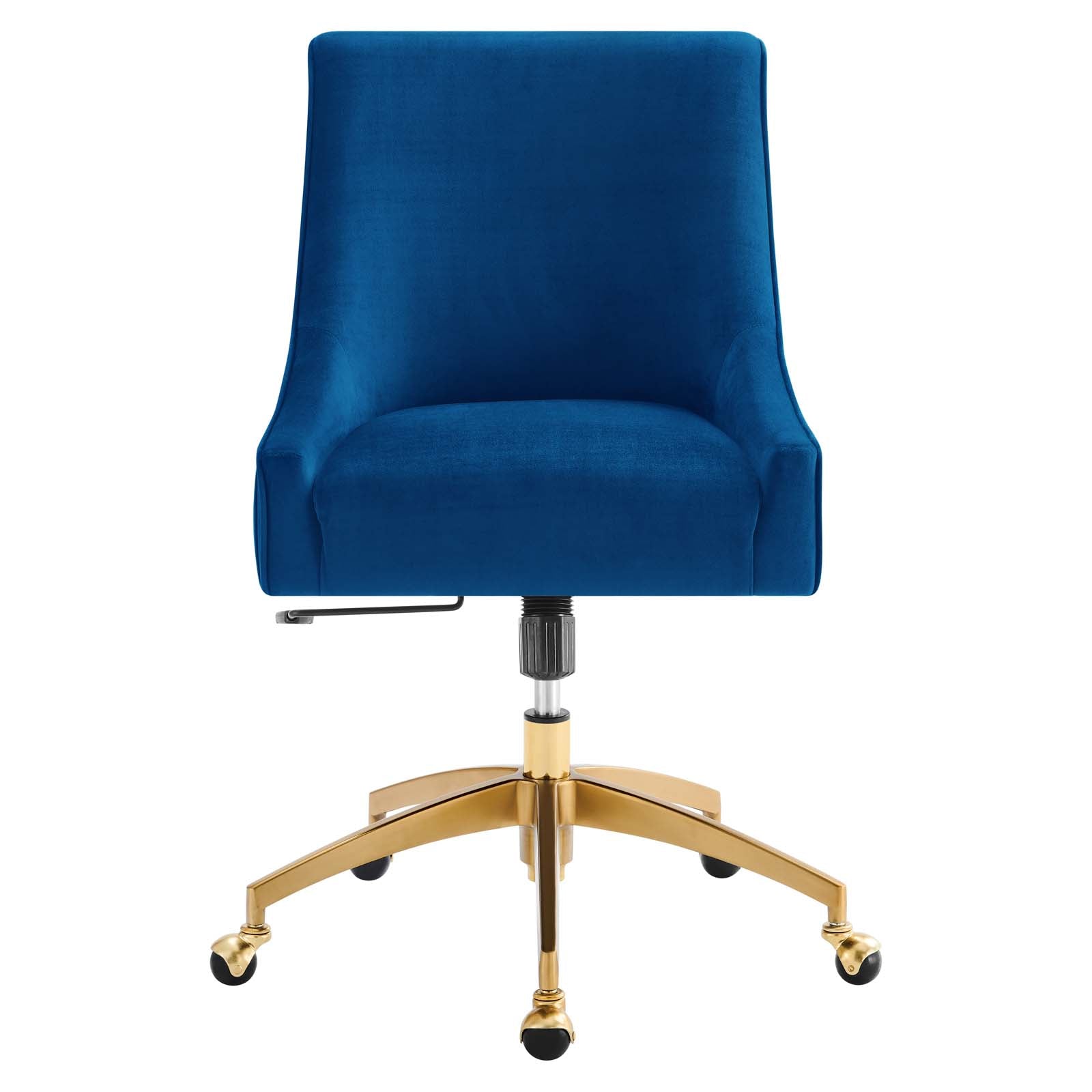 Modway Dining Chairs - Discern Performance Velvet Office Chair Navy 38"H