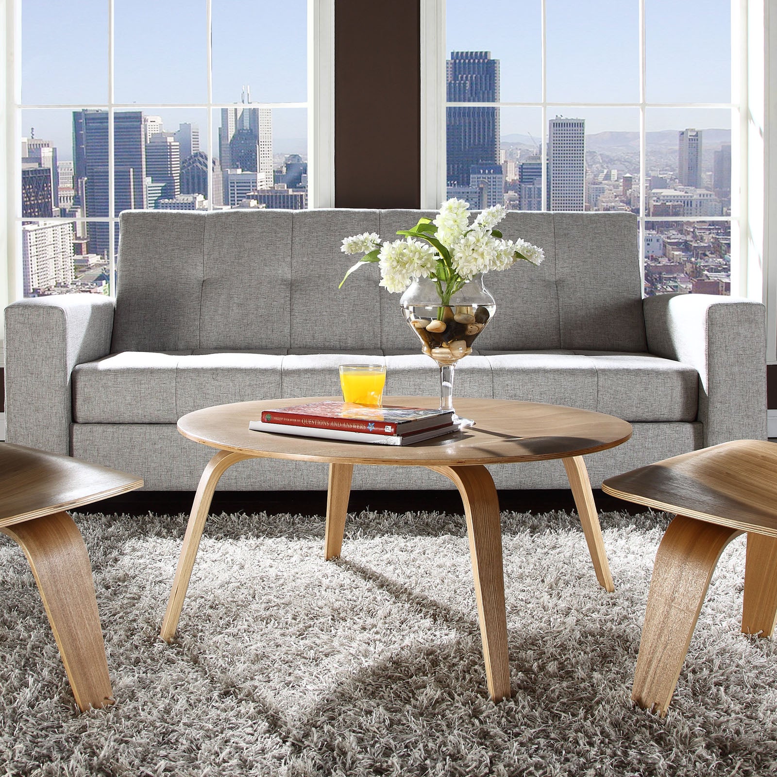 Modway Coffee Tables - Plywood Coffee Table Natural