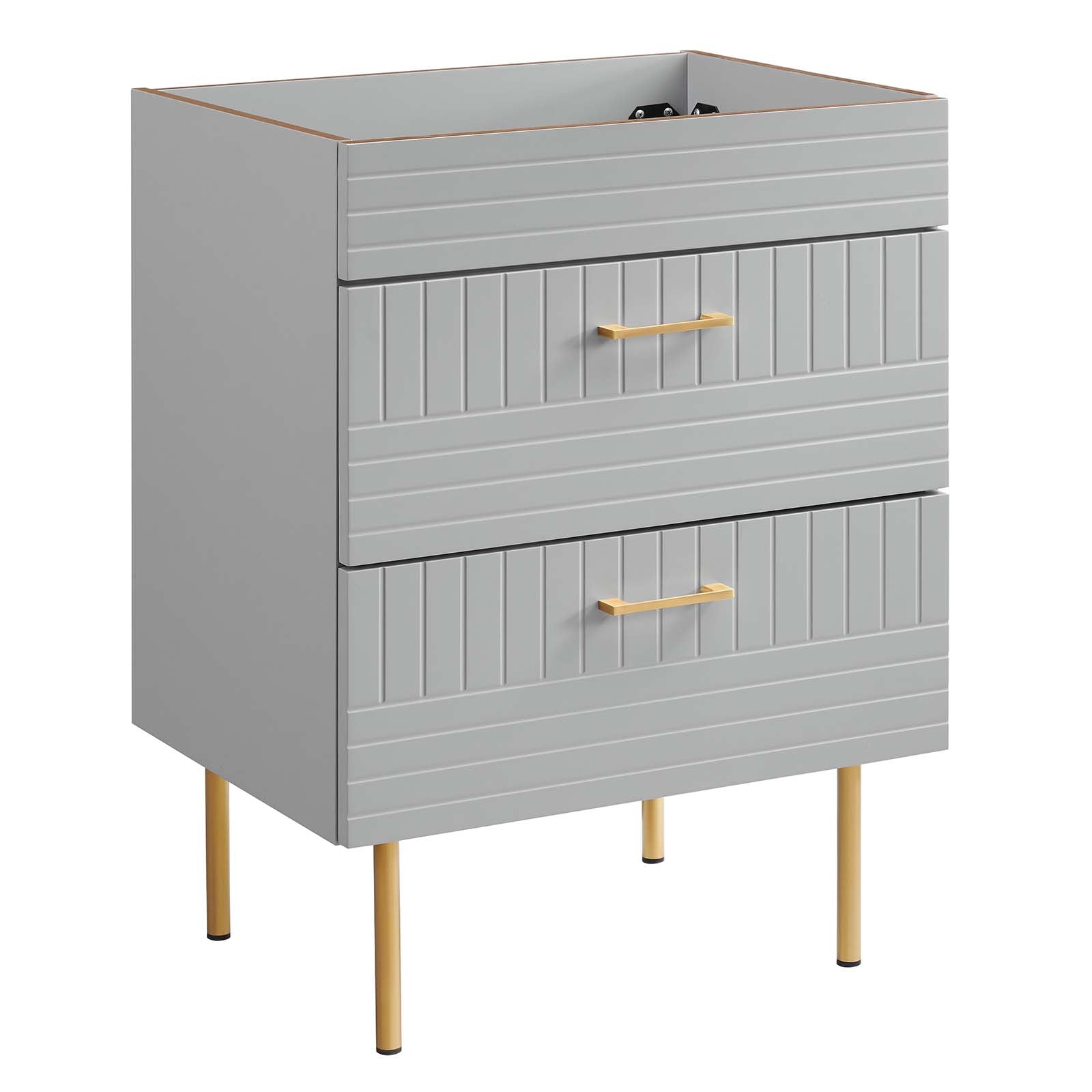 Modway Bathroom Vanity - Daybreak 24" Bathroom Vanity Cabinet (Sink Basin Not Included) Light Gray
