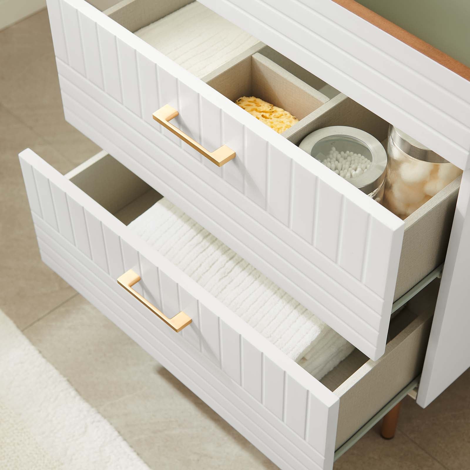 Modway Bathroom Vanity - Daybreak 24" Bathroom Vanity Cabinet (Sink Basin Not Included) White