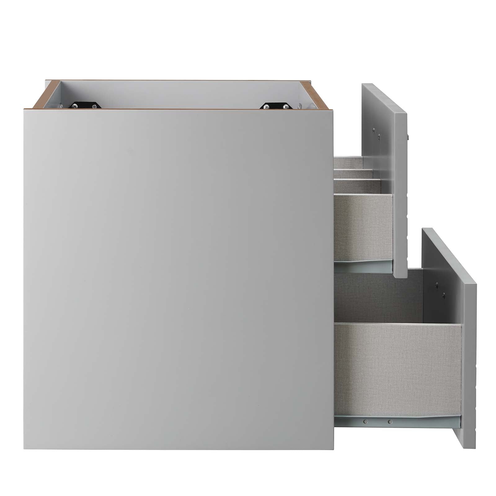 Modway Bathroom Vanity - Daybreak 24" Wall-Mount Light Gray