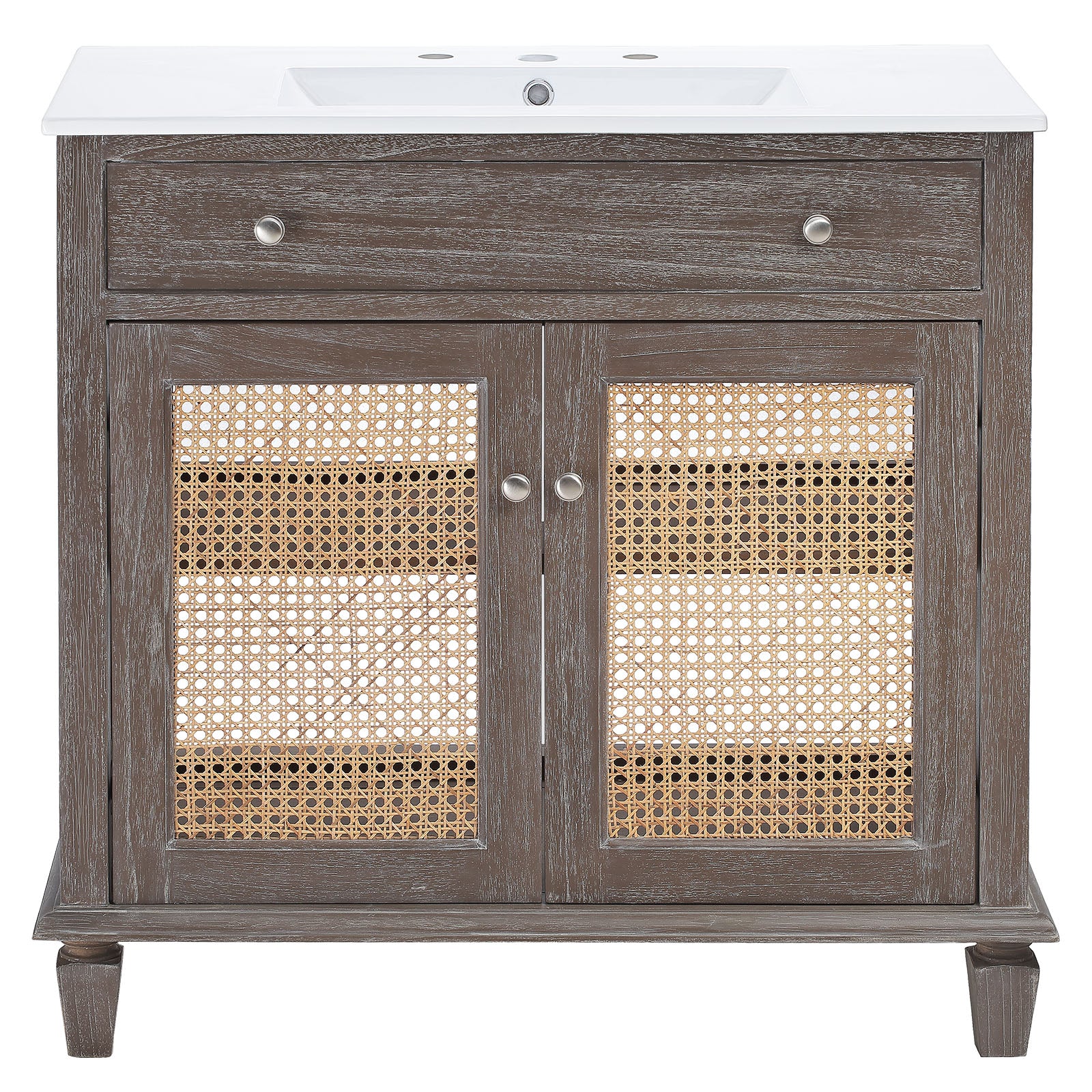 Modway Bathroom Vanity - Lilo 36" Bathroom Vanity Gray White