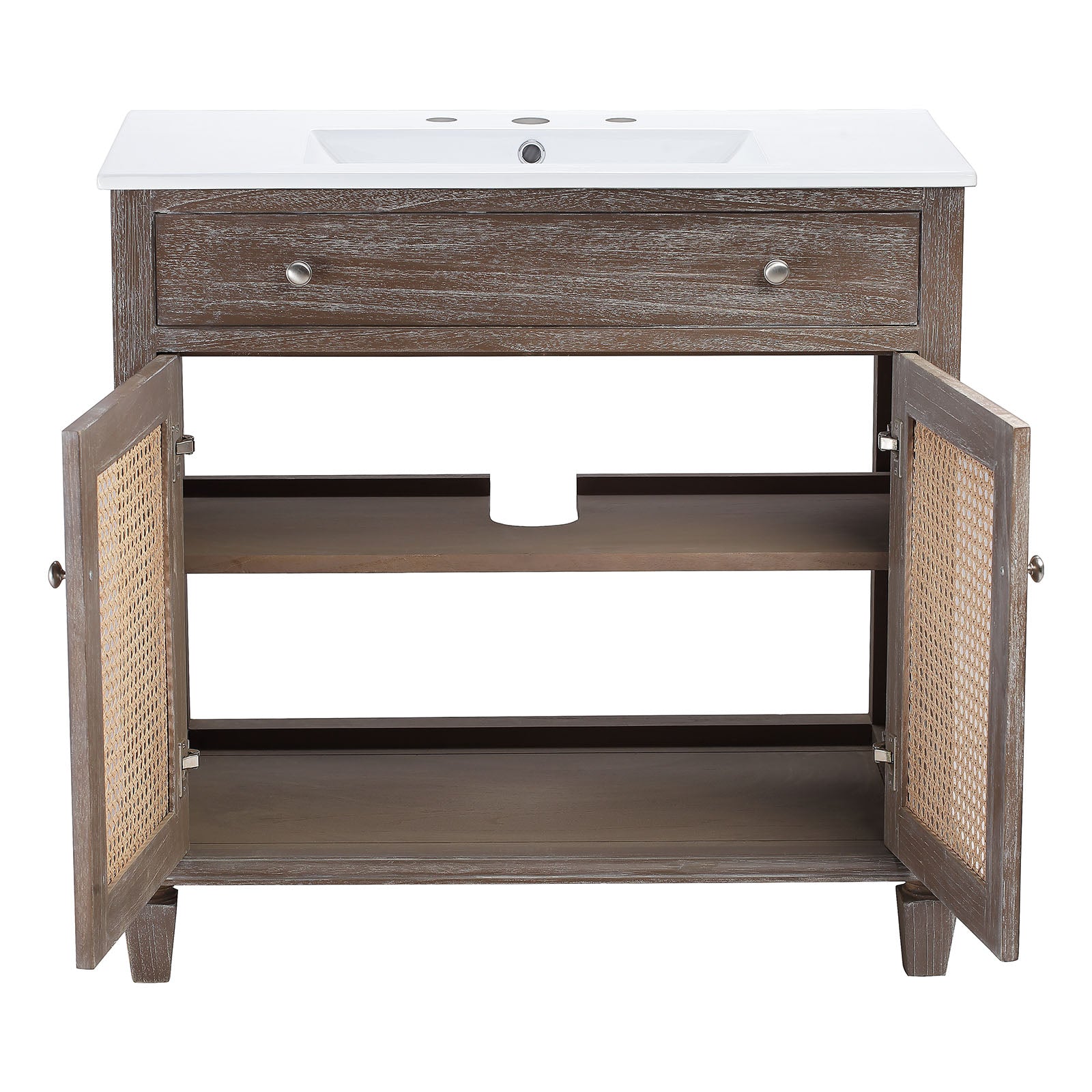 Modway Bathroom Vanity - Lilo 36" Bathroom Vanity Gray White