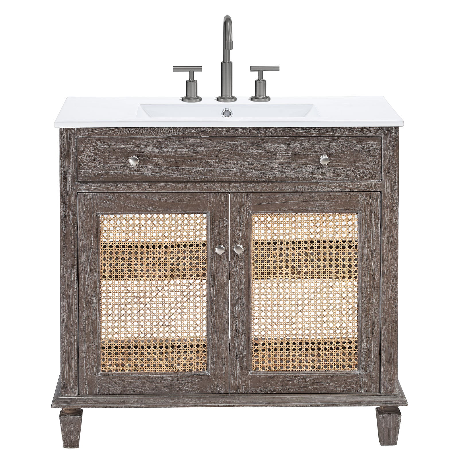 Modway Bathroom Vanity - Lilo 36" Bathroom Vanity Gray White
