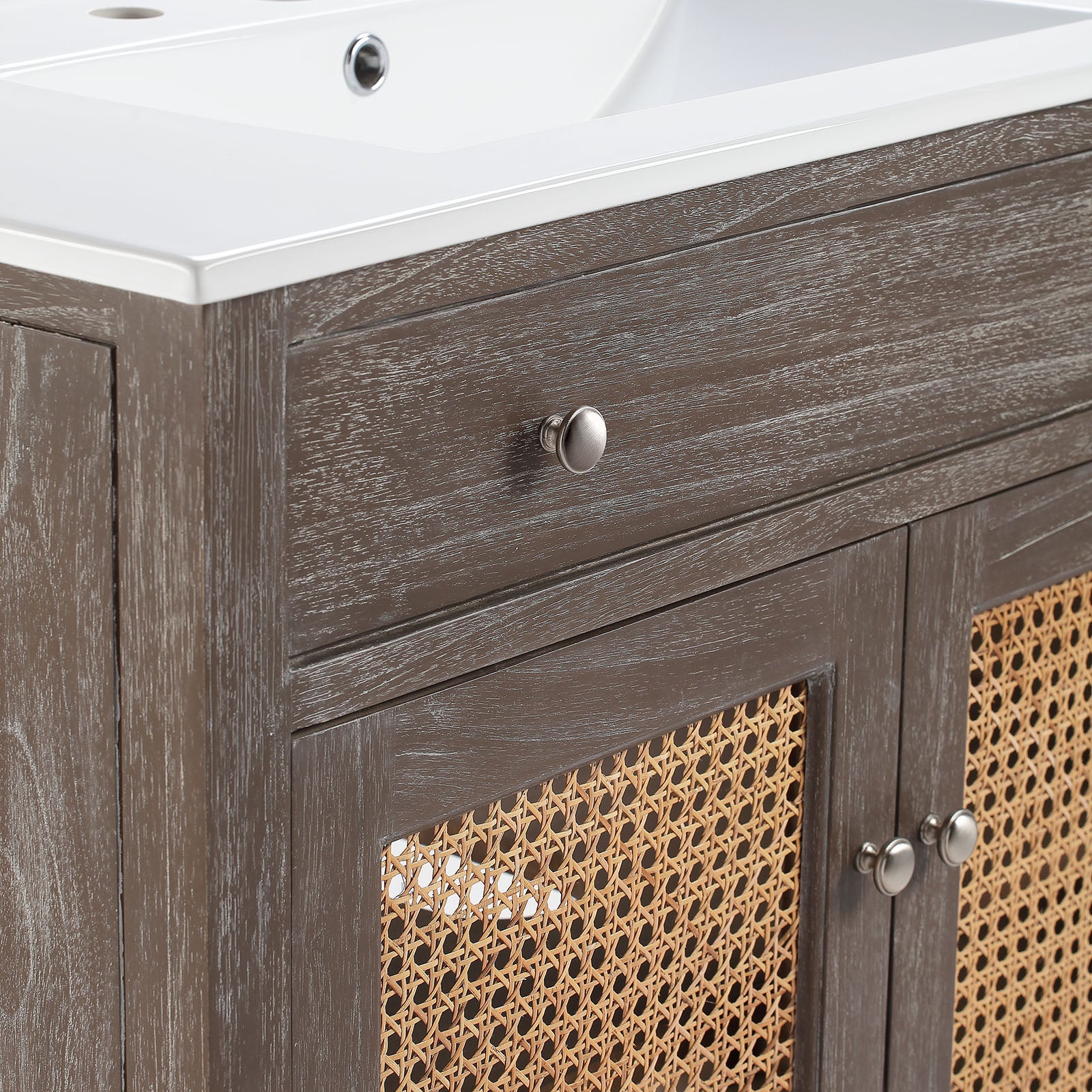 Modway Bathroom Vanity - Lilo 36" Bathroom Vanity Gray White