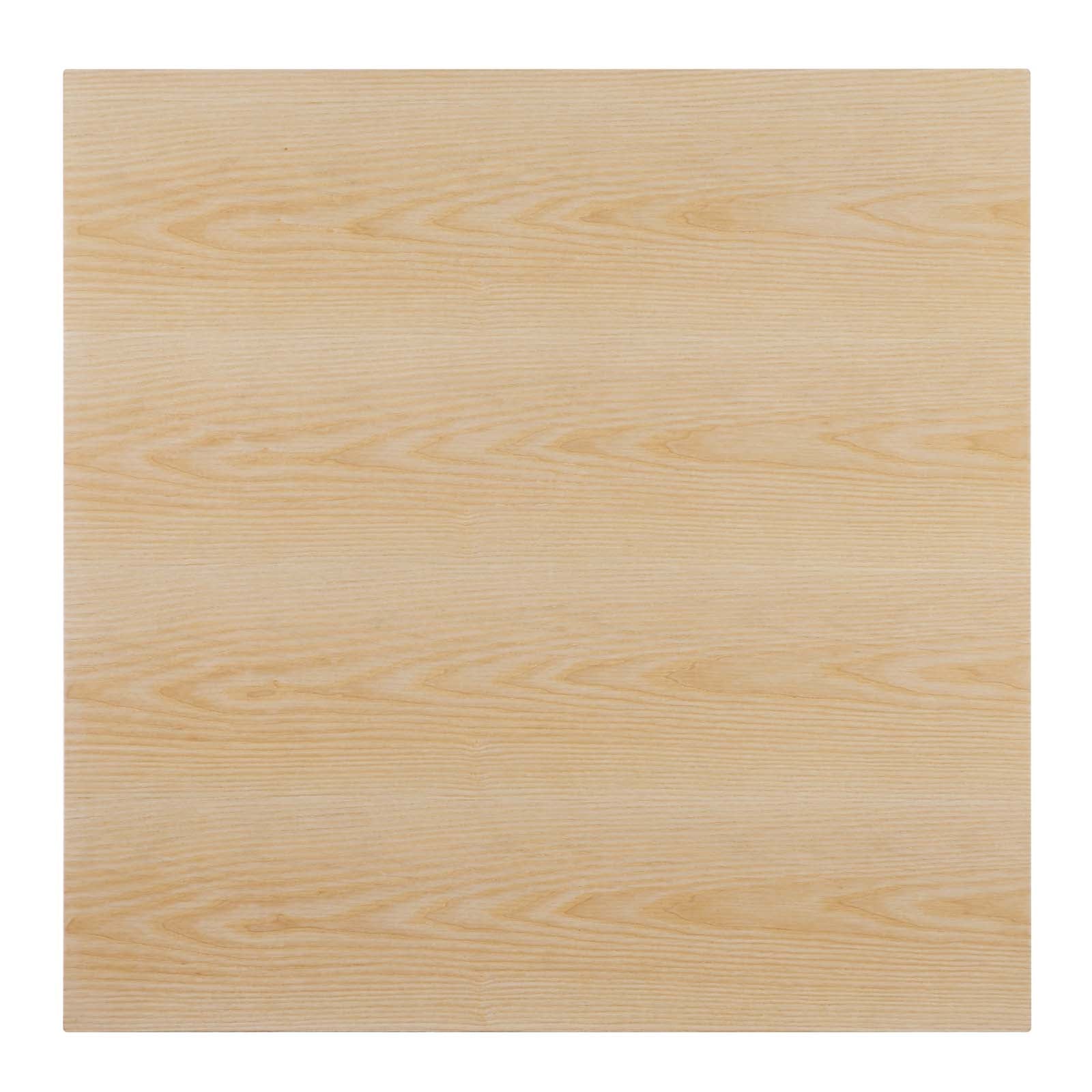 Modway Dining Tables - Zinque 36" Square Dining Table Gold & Natural