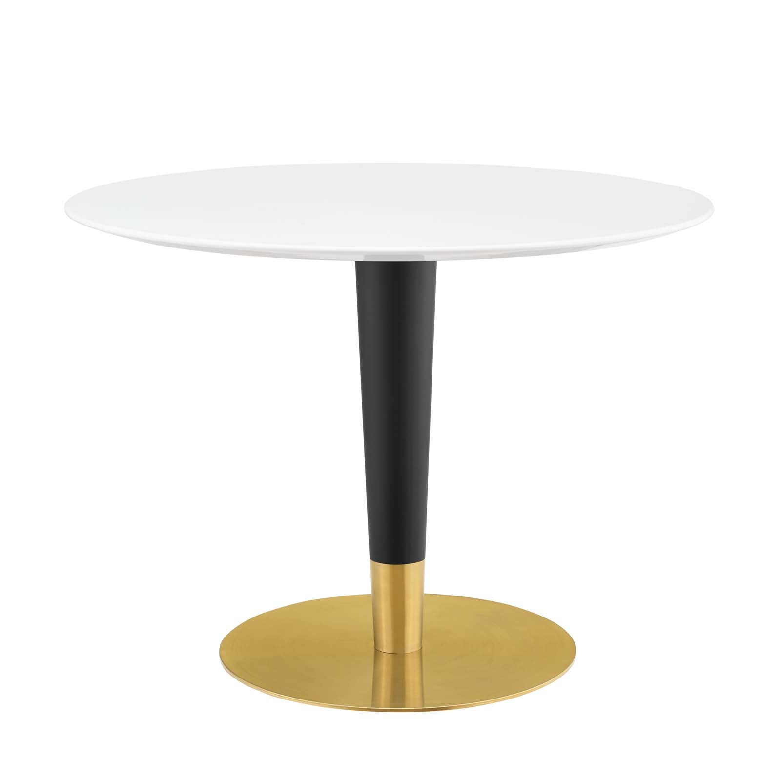 Modway Dining Tables - Zinque 40" Dining Table Gold White