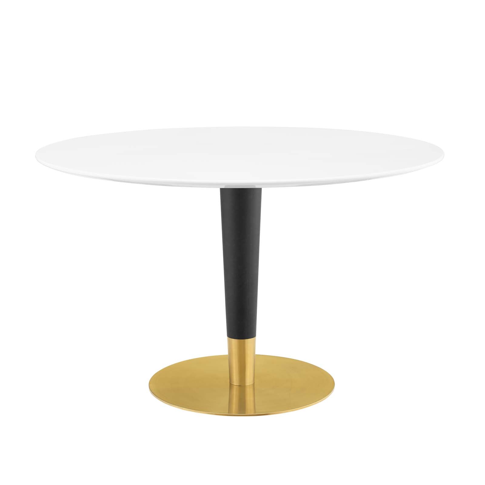 Modway Dining Tables - Zinque 47" Dining Table Gold White