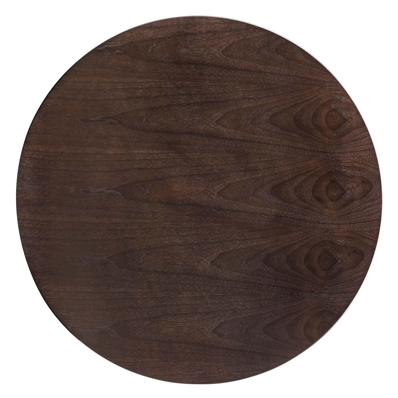 Modway Dining Tables - Zinque-40"-Dining-Table-Gold-Cherry-Walnut