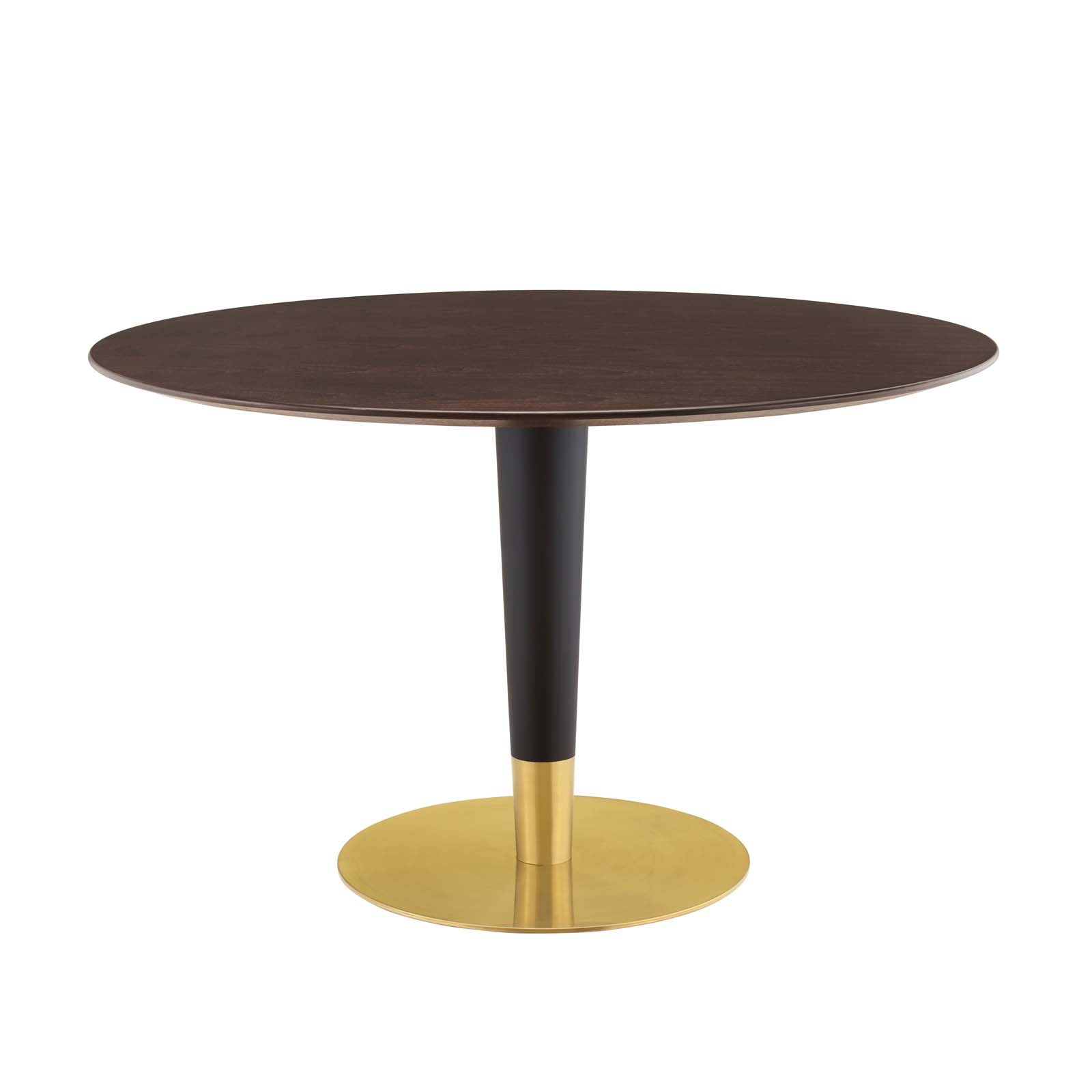 Modway Dining Tables - Zinque-47"-Dining-Table-Gold-Cherry-Walnut