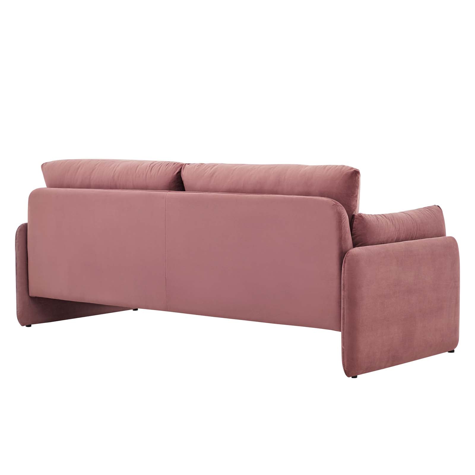 Modway Sofas & Couches - Indicate Performance Velvet Sofa Chair Dusty Rose