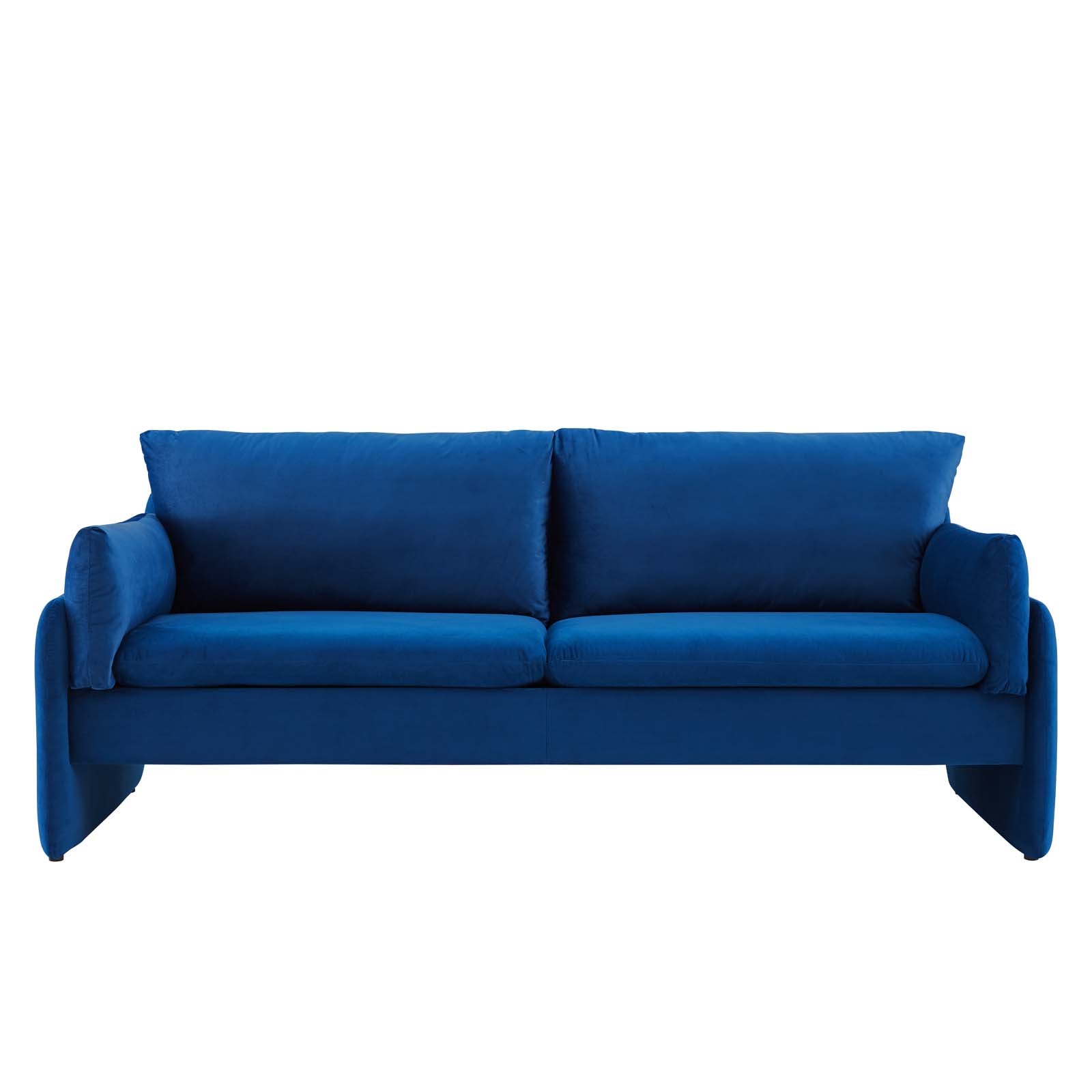 Modway Sofas & Couches - Indicate Performance Velvet Sofa Navy