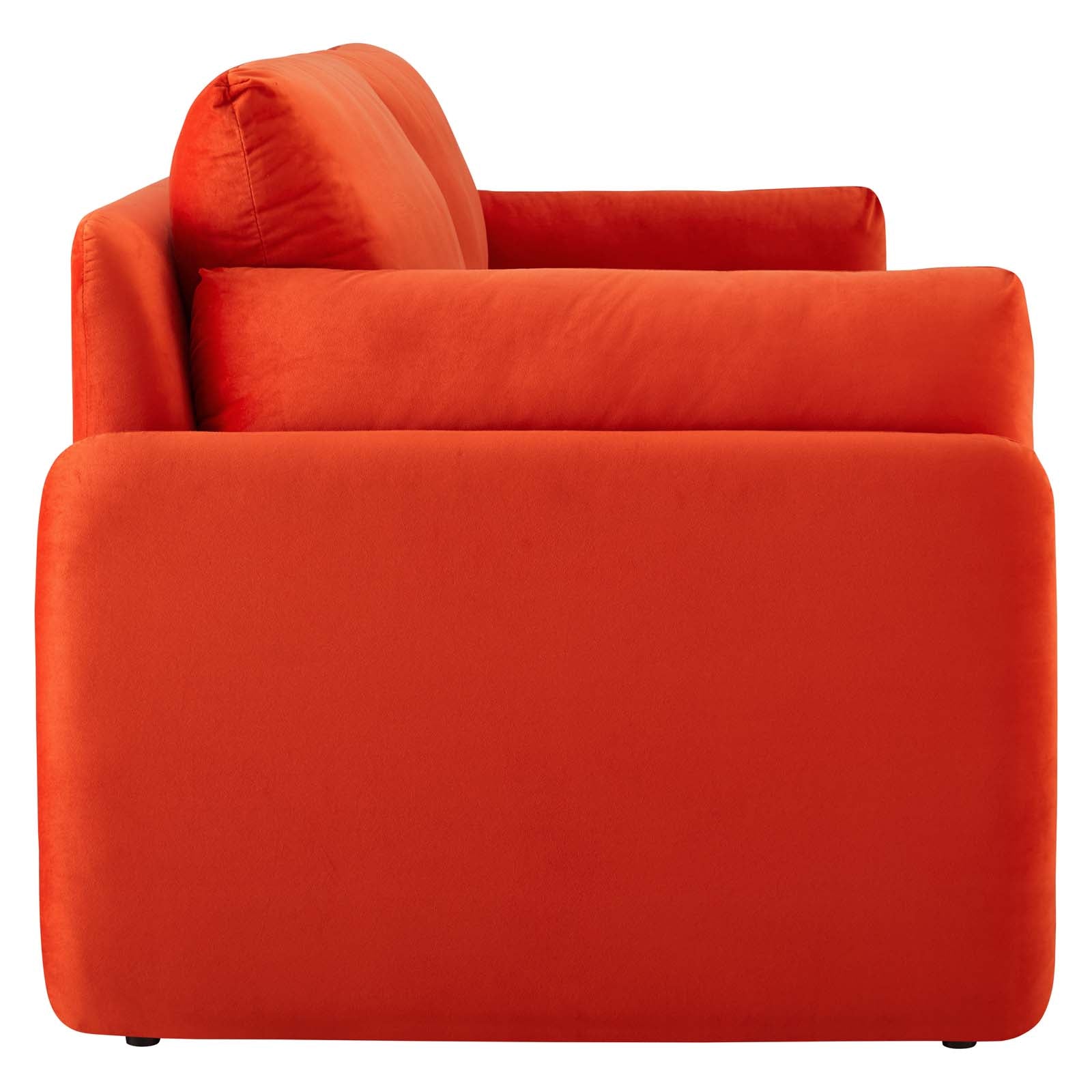 Modway Sofas & Couches - Indicate Performance Velvet Sofa Orange