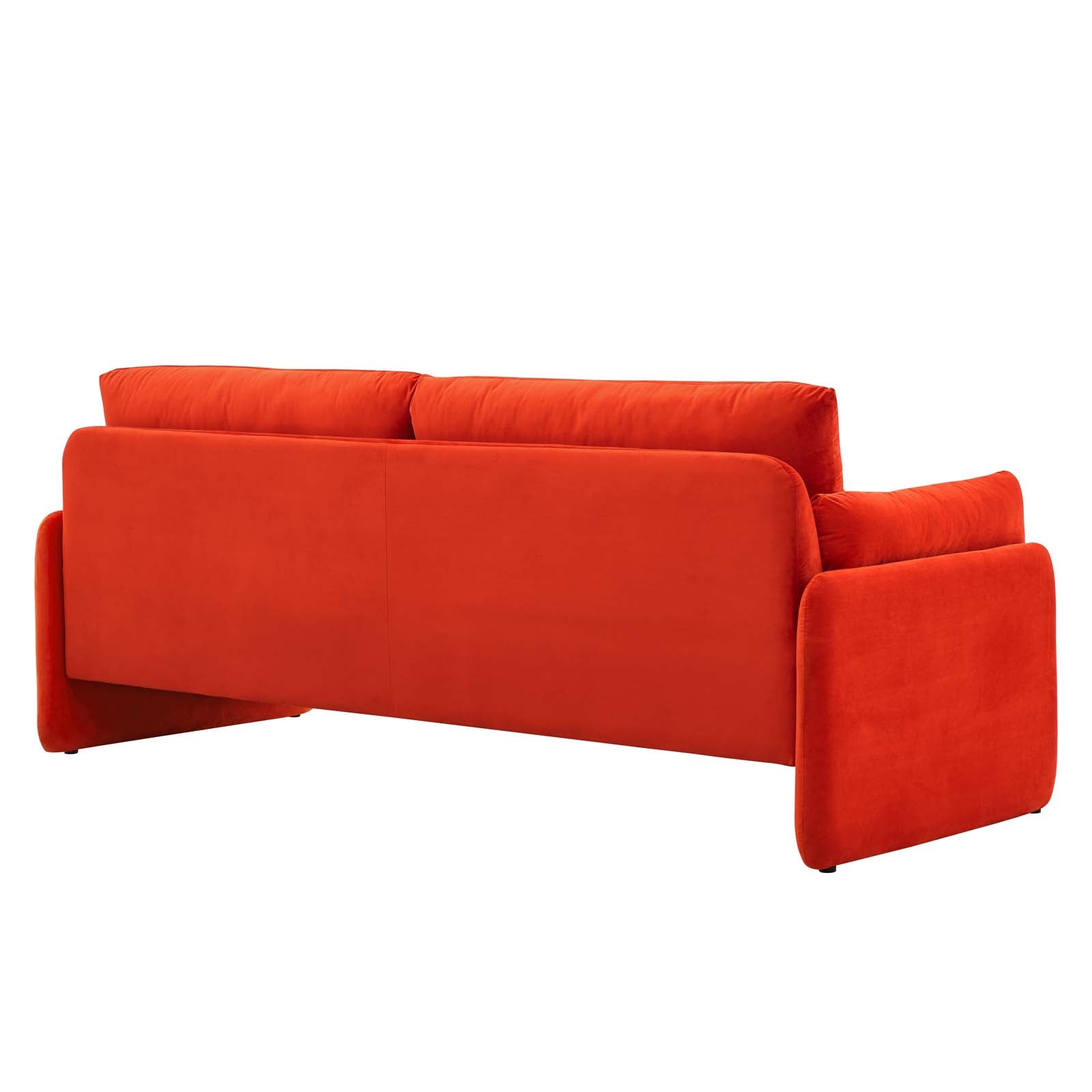 Modway Sofas & Couches - Indicate Performance Velvet Sofa Orange