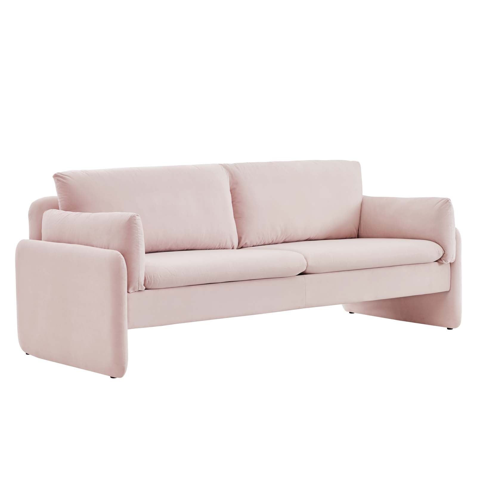 Modway Sofas & Couches - Indicate Performance Velvet Sofa Pink