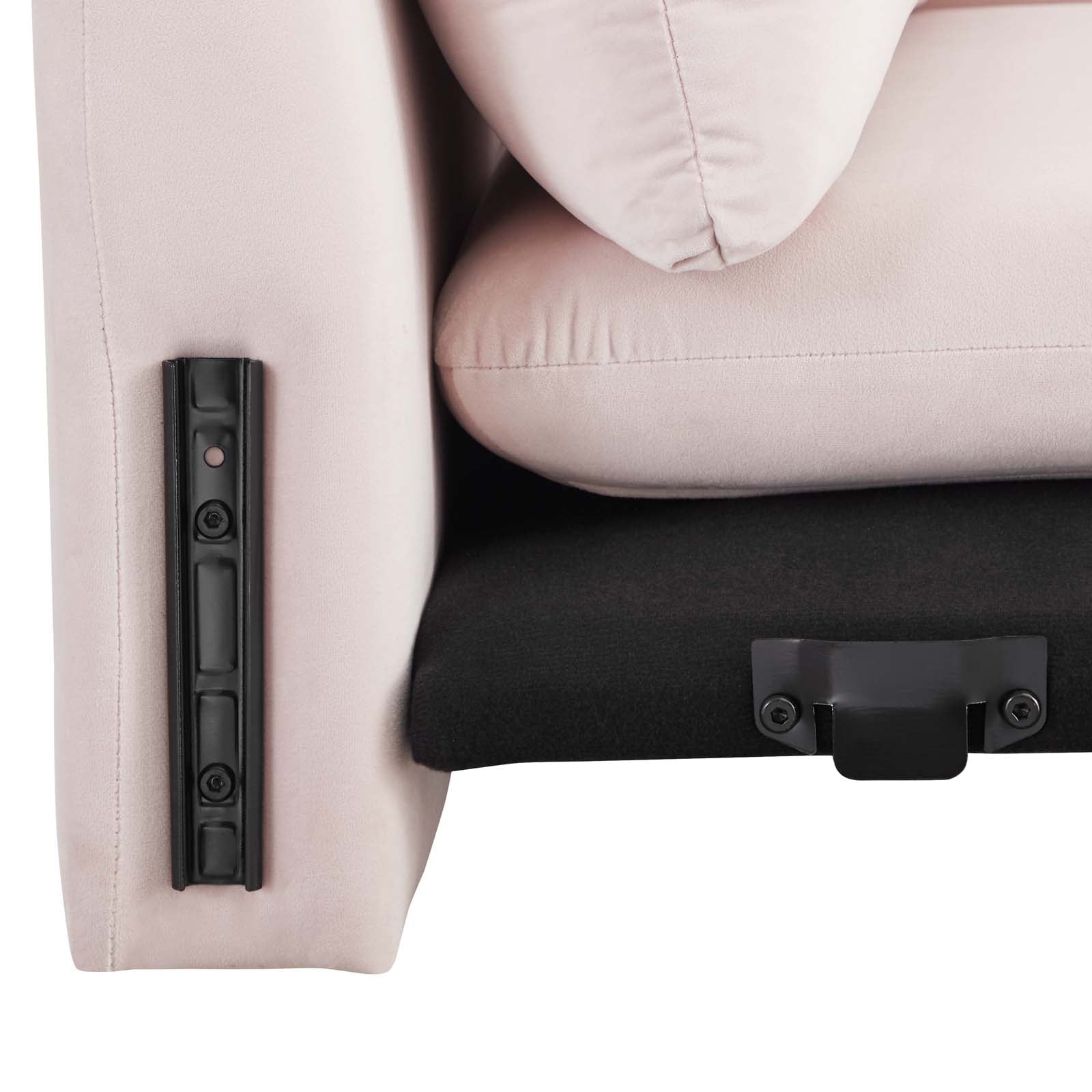 Modway Sofas & Couches - Indicate Performance Velvet Sofa Pink