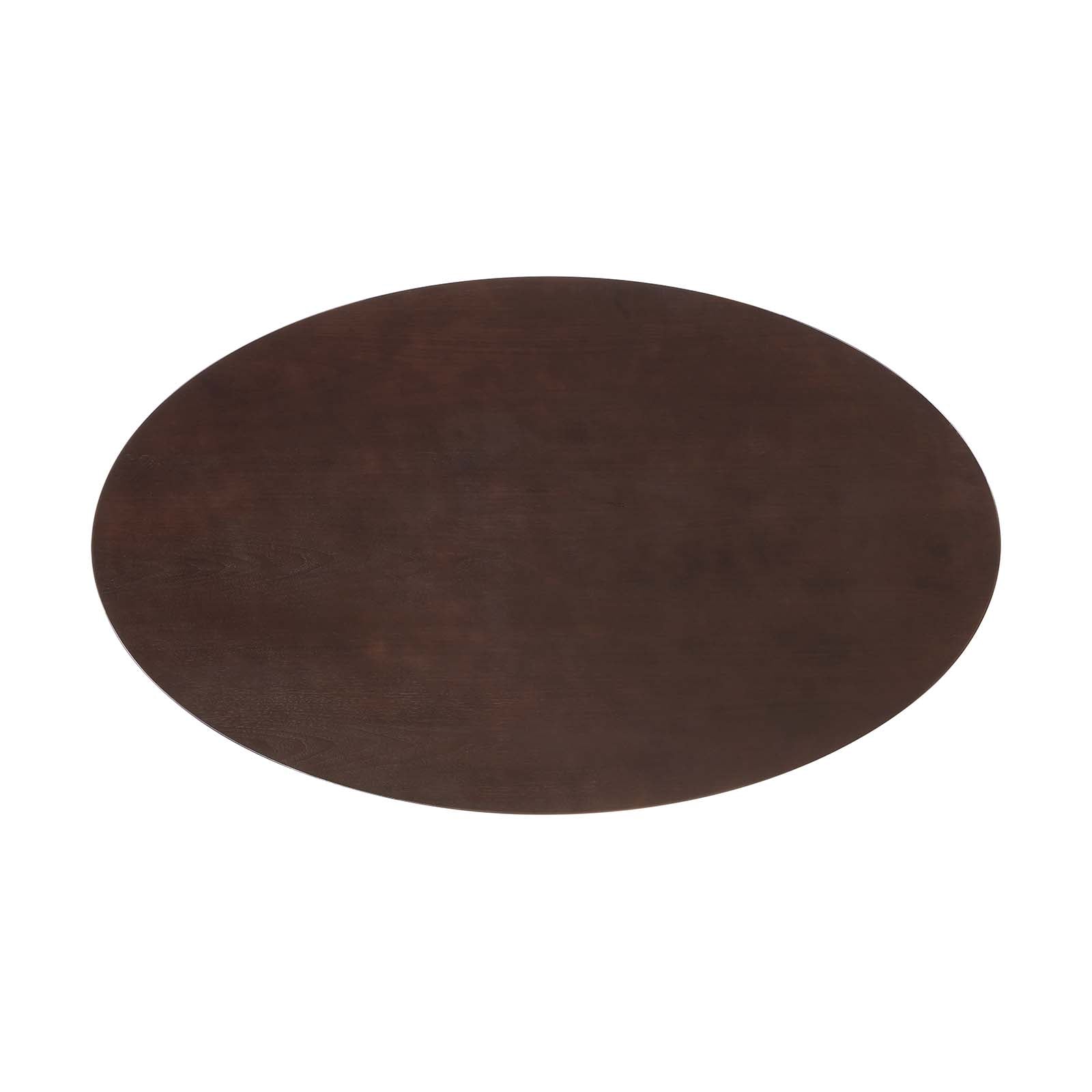 Modway Dining Tables - Lippa 60" Oval Dining Table White Cherry Walnut