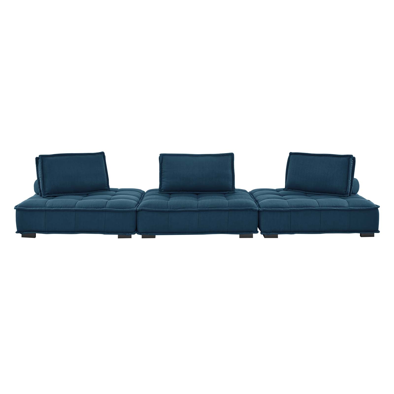 Modway Sofas & Couches - Saunter Tufted Fabric Fabric 3-Piece Sofa Azure