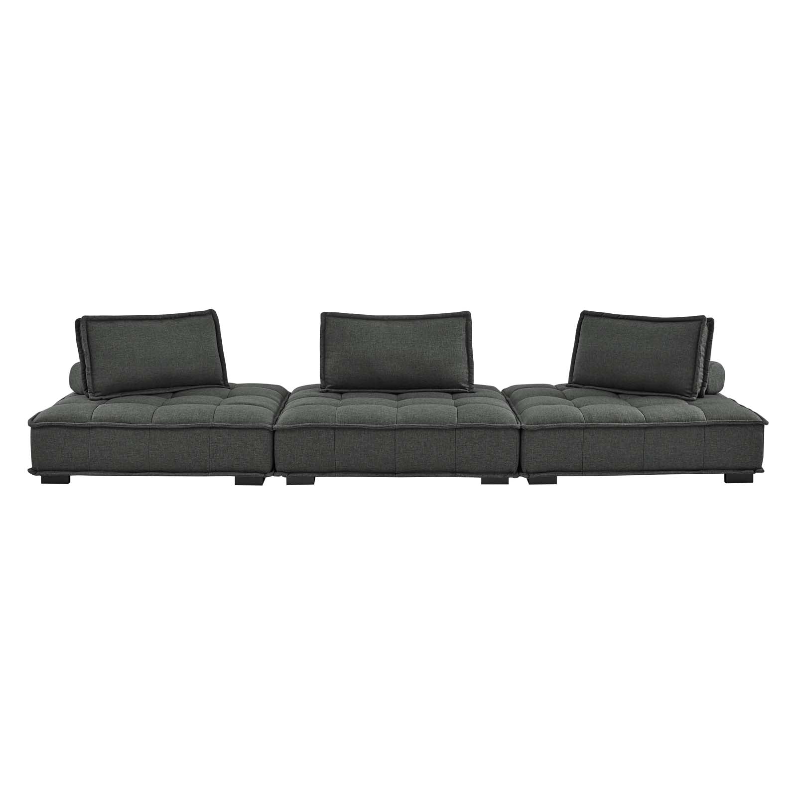 Modway Sofas & Couches - Saunter Tufted Fabric Fabric 3-Piece Sofa Gray