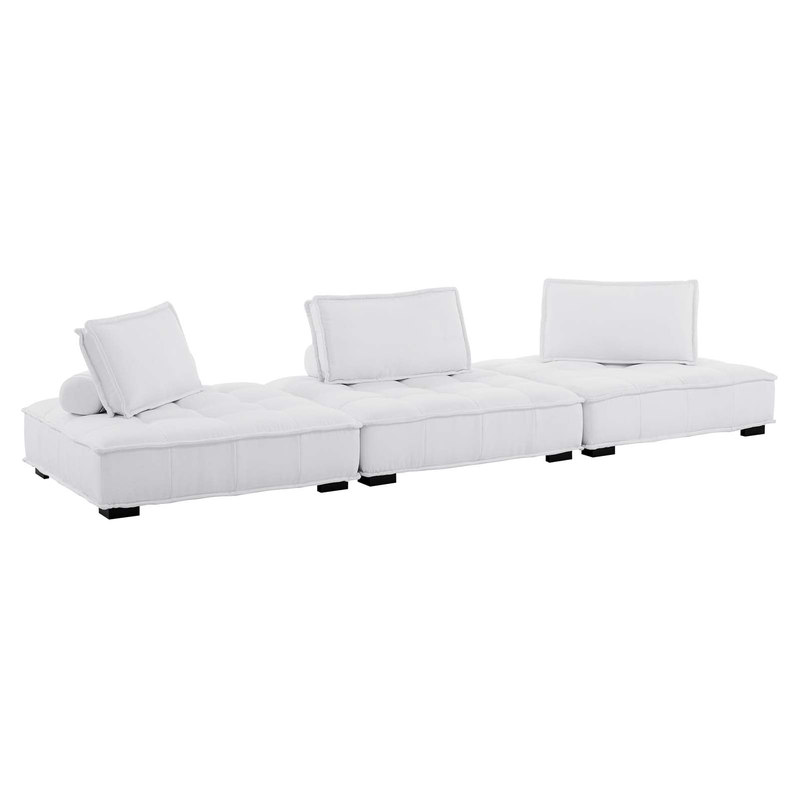 Modway Sofas & Couches - Saunter Tufted Fabric Fabric 3-Piece Sofa White