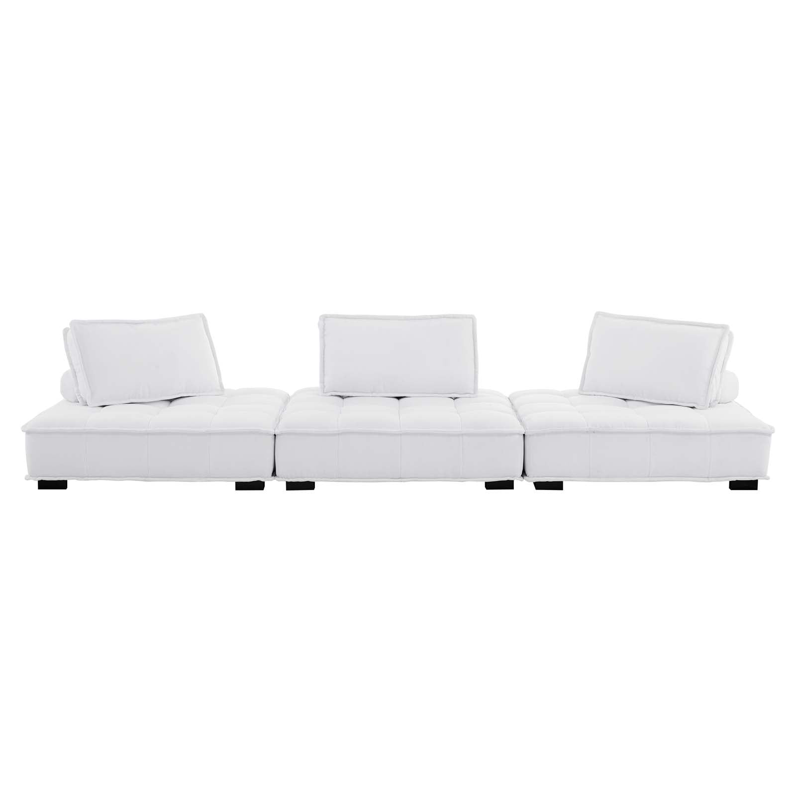 Modway Sofas & Couches - Saunter Tufted Fabric Fabric 3-Piece Sofa White