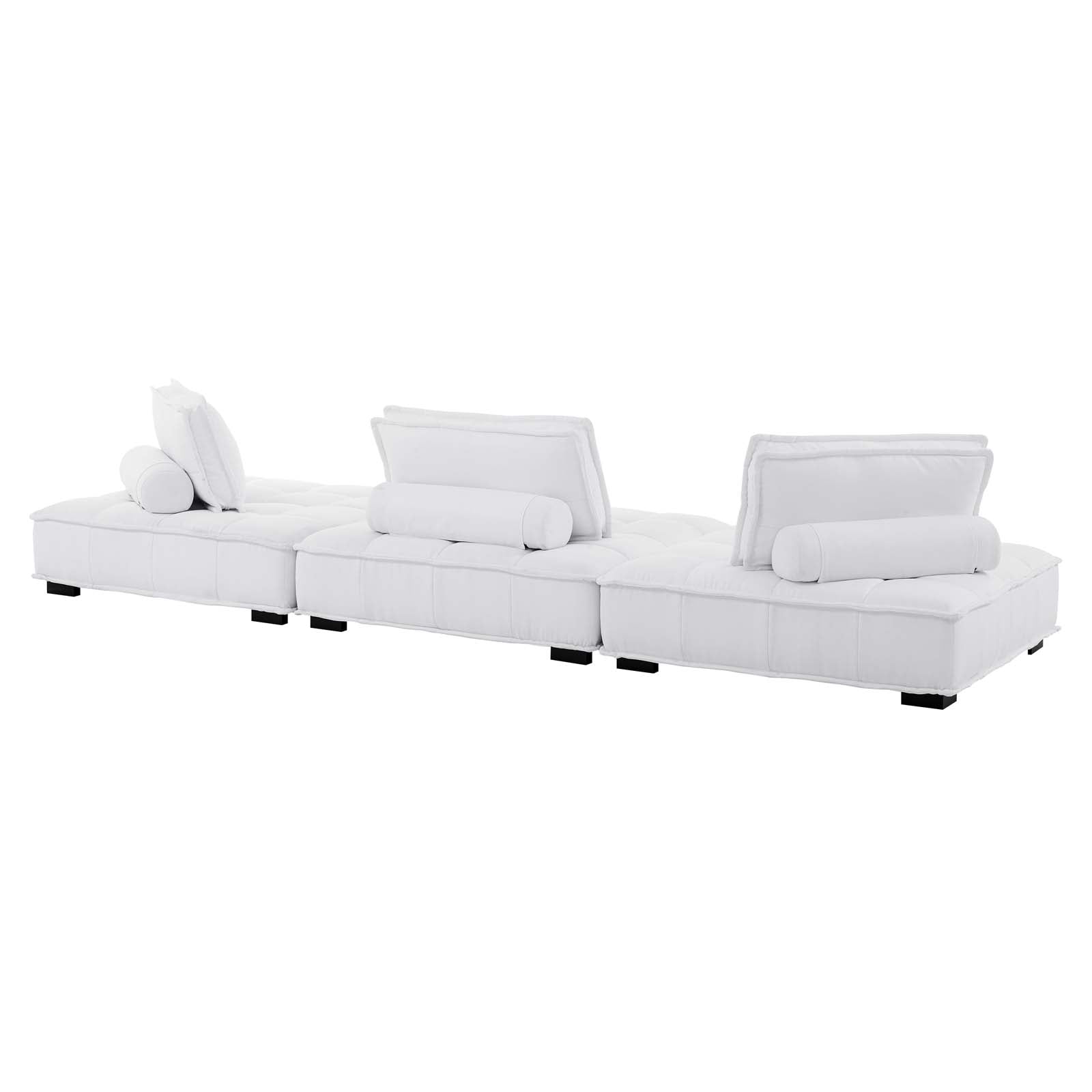 Modway Sofas & Couches - Saunter Tufted Fabric Fabric 3-Piece Sofa White