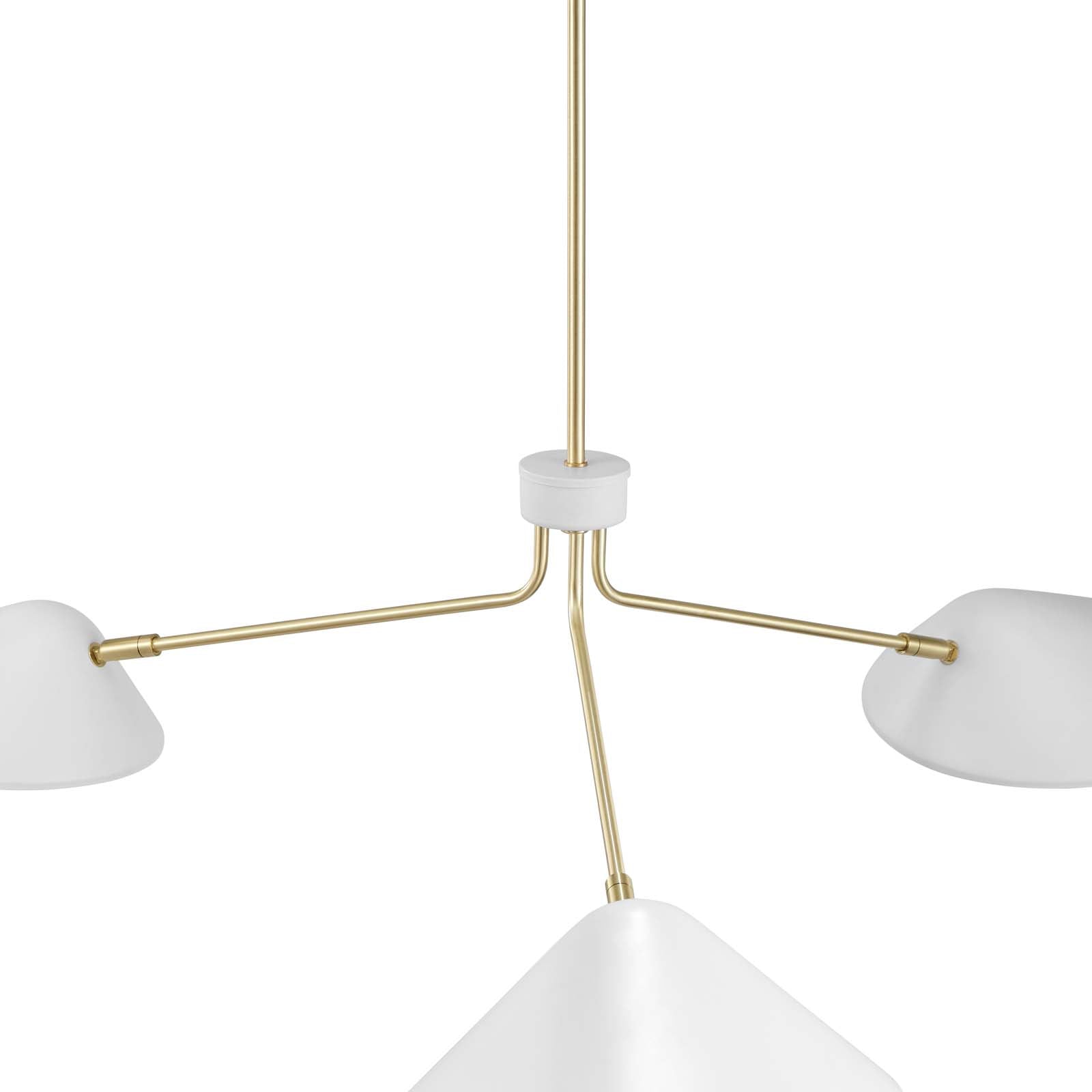 Modway Ceiling Lights - Journey 3-Light 14" Arm Pendant White