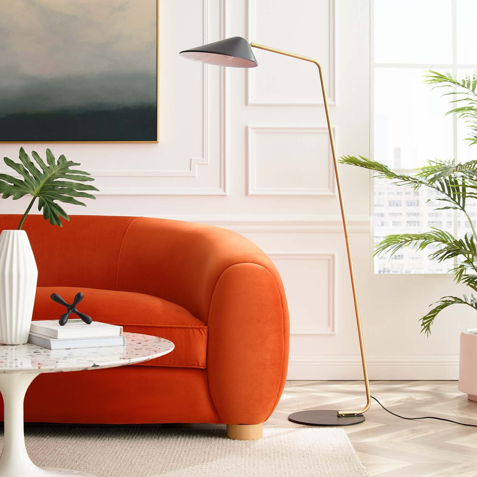 Modway Floor Lamps - Journey Standing Floor Lamp Black