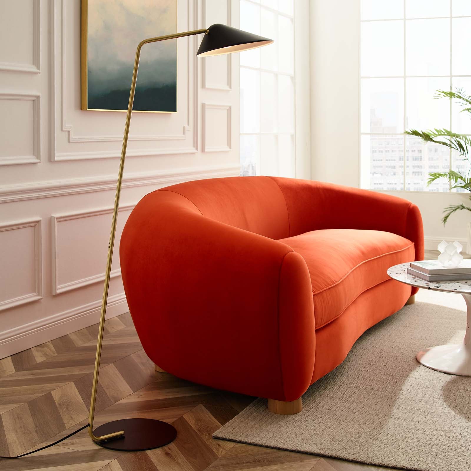 Modway Floor Lamps - Journey Standing Floor Lamp Black