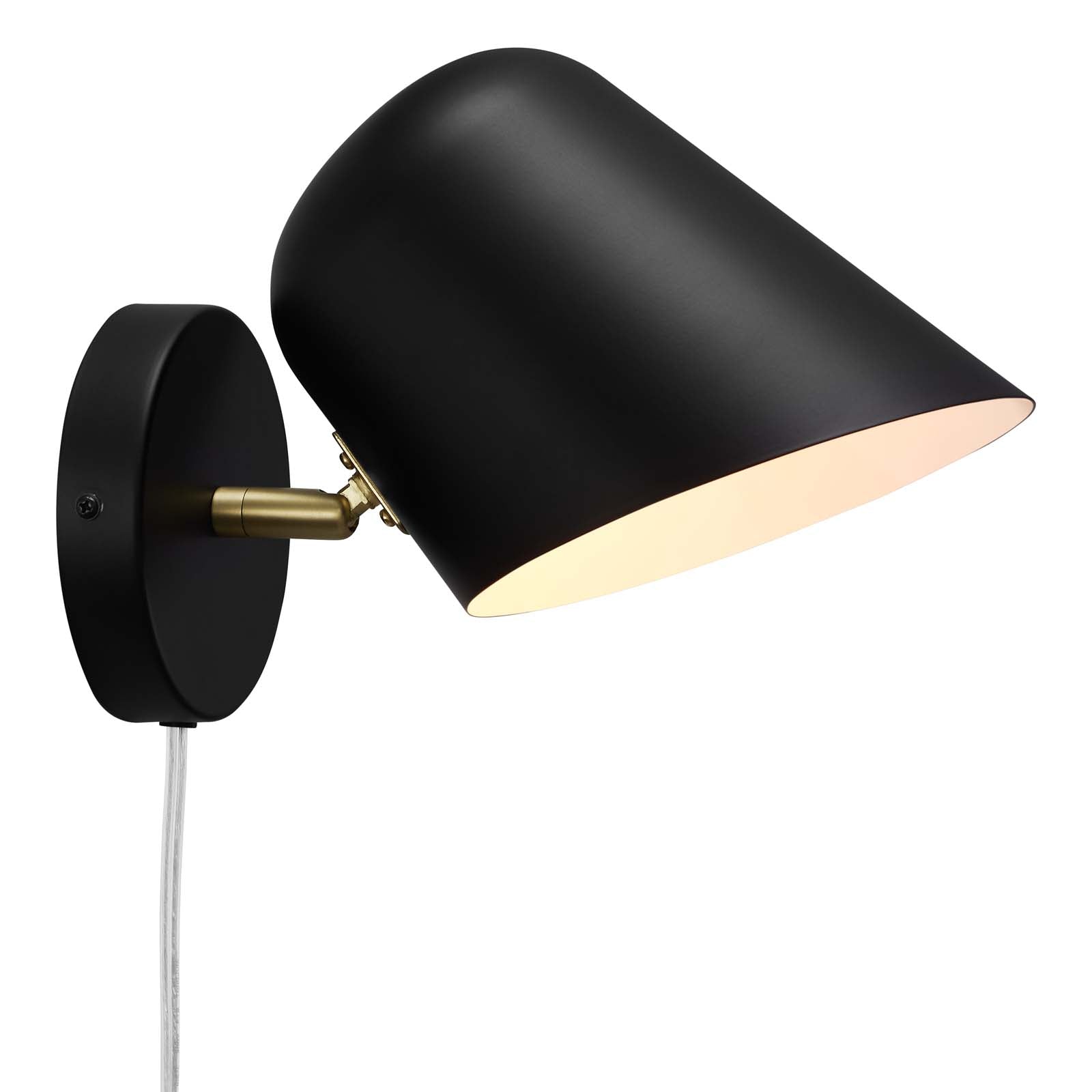 Modway Wall Sconces - Briana Swivel Wall Sconce Black