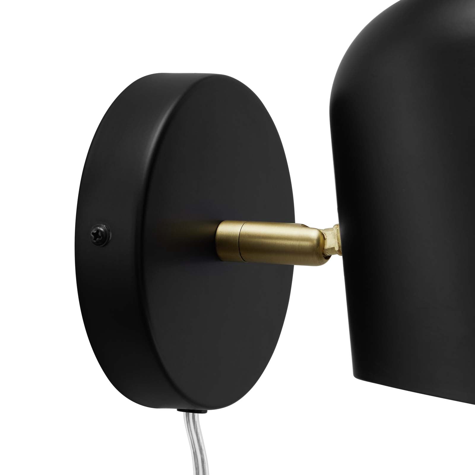 Modway Wall Sconces - Briana Swivel Wall Sconce Black
