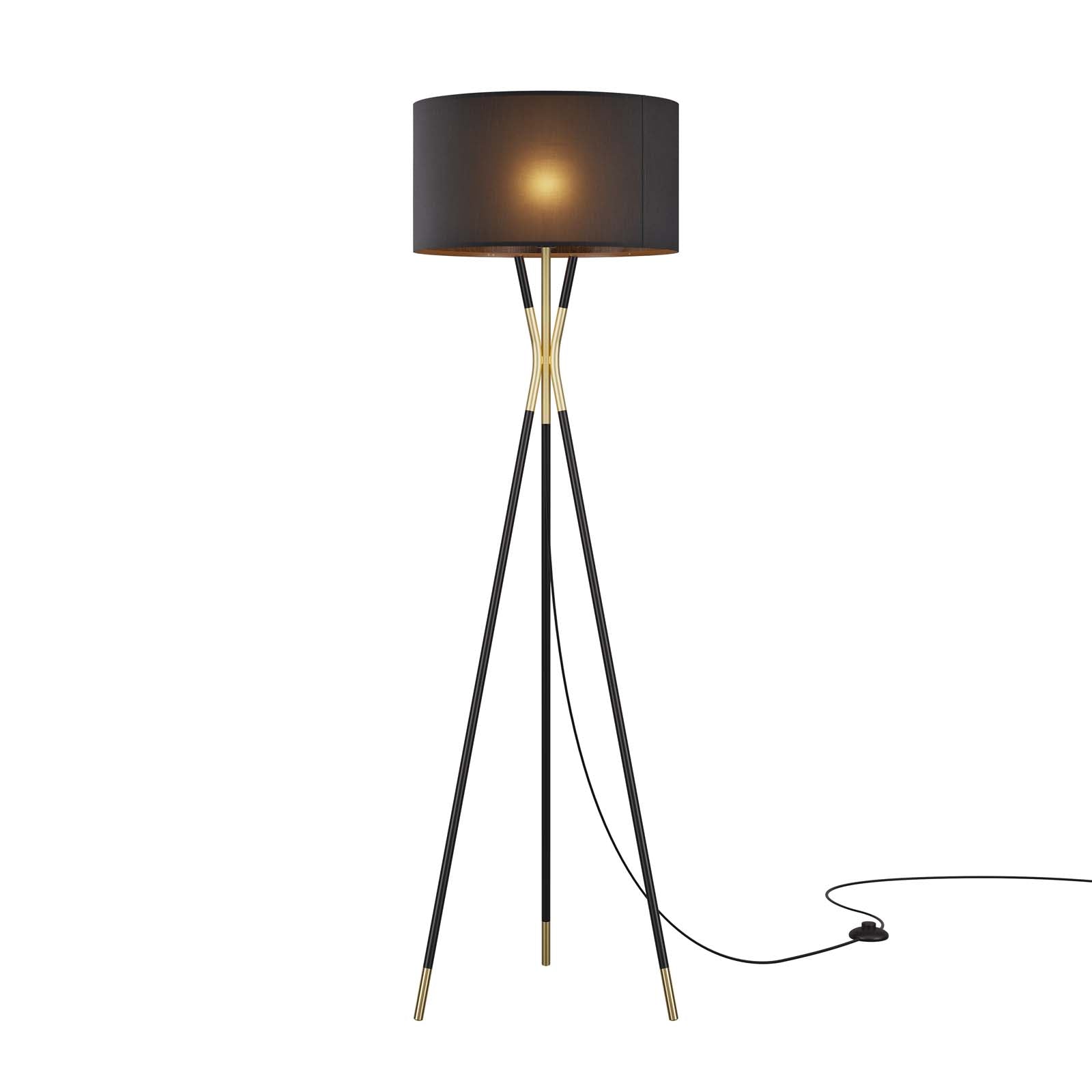 Modway Floor Lamps - Audrey Standing Floor Lamp Black Black