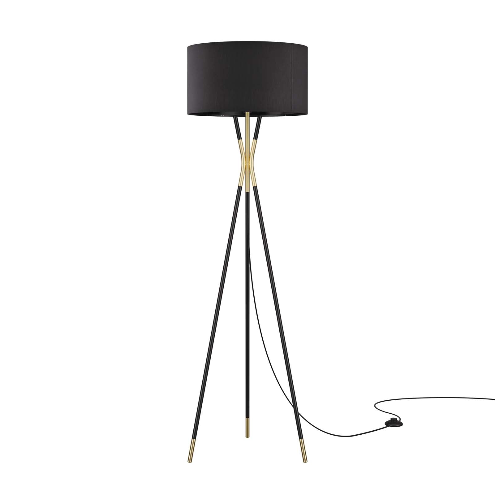 Modway Floor Lamps - Audrey Standing Floor Lamp Black Black