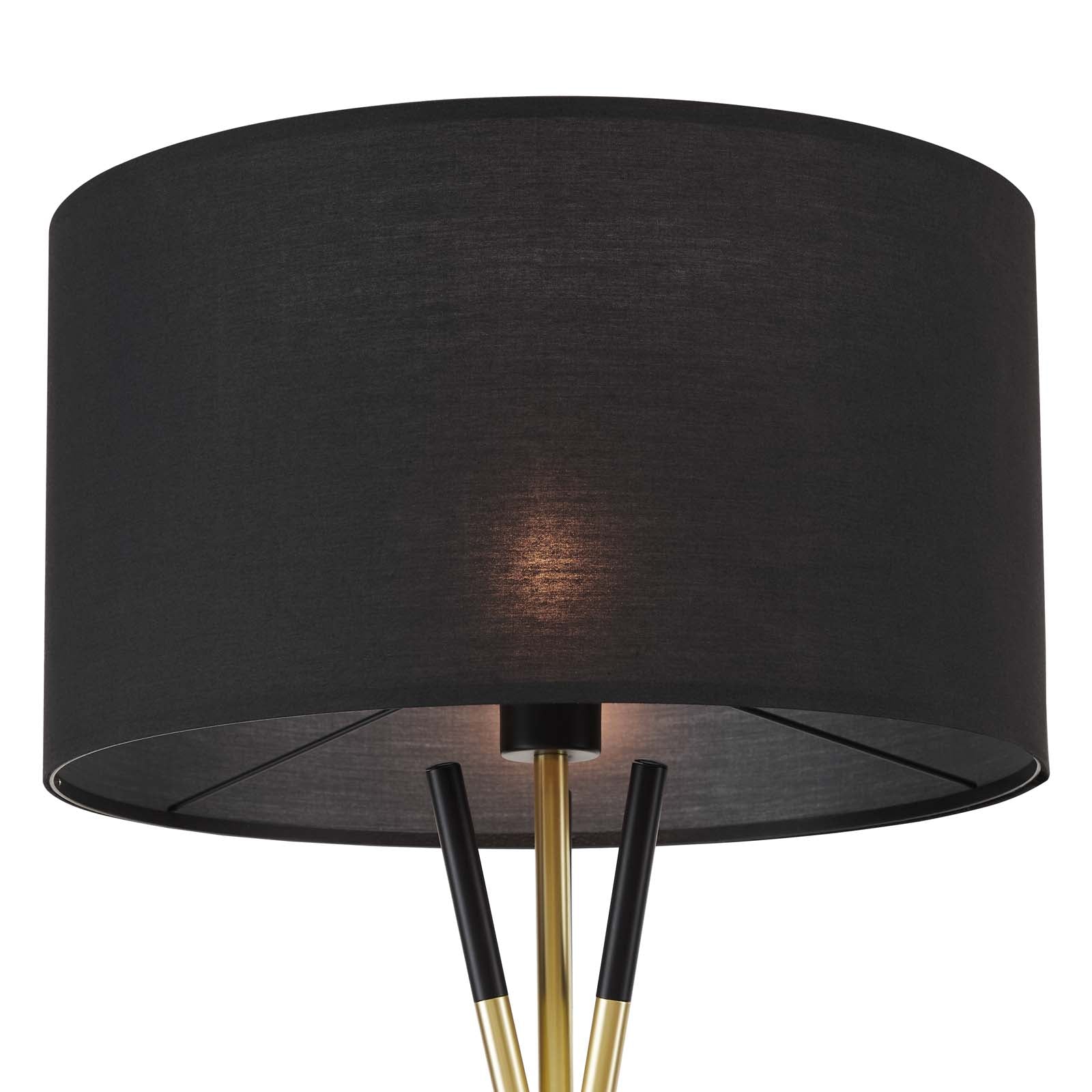 Modway Floor Lamps - Audrey Standing Floor Lamp Black Black
