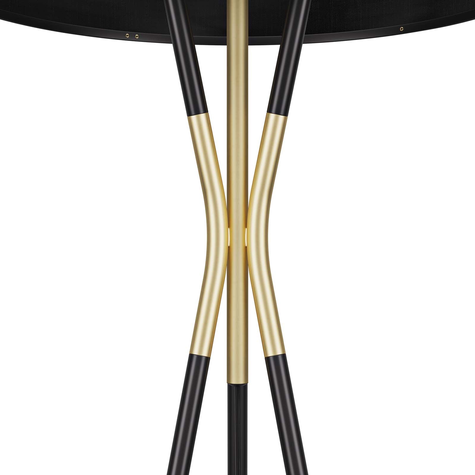 Modway Floor Lamps - Audrey Standing Floor Lamp Black Black