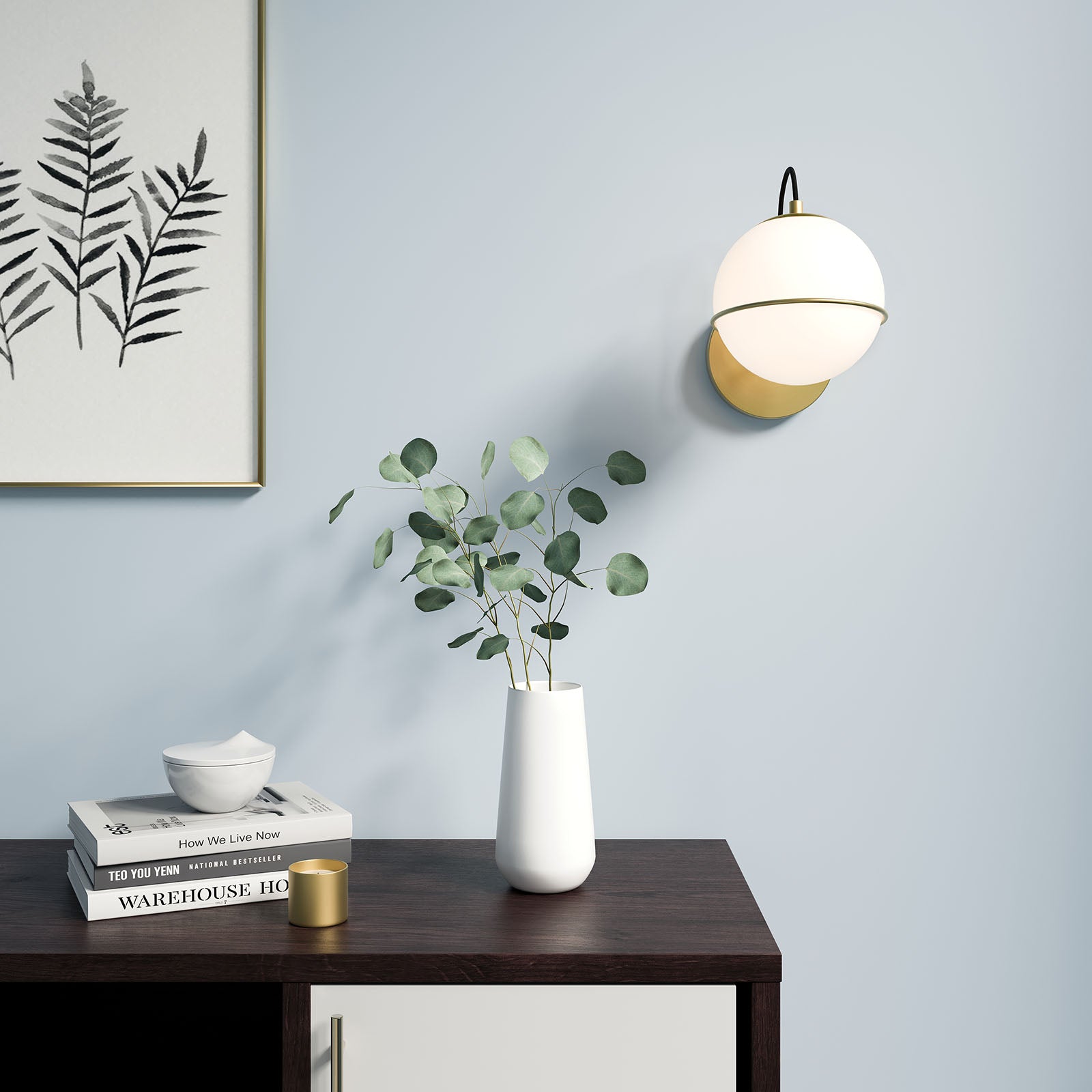 Modway Wall Sconces - Hanna Hardwire Wall Sconce Opal Gold