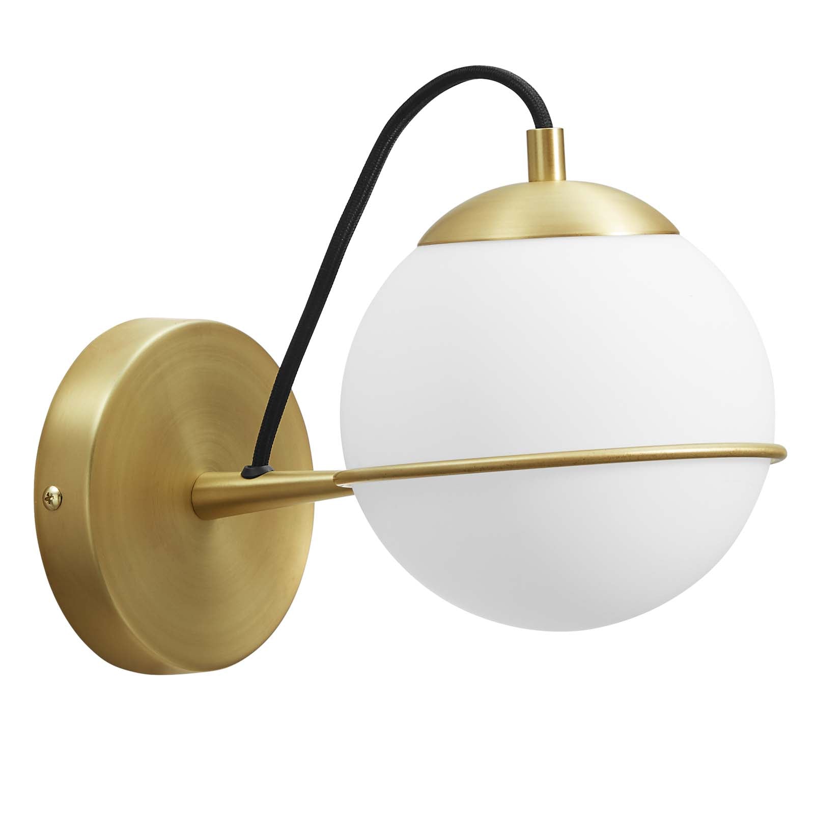 Modway Wall Sconces - Hanna Hardwire Wall Sconce Opal Gold
