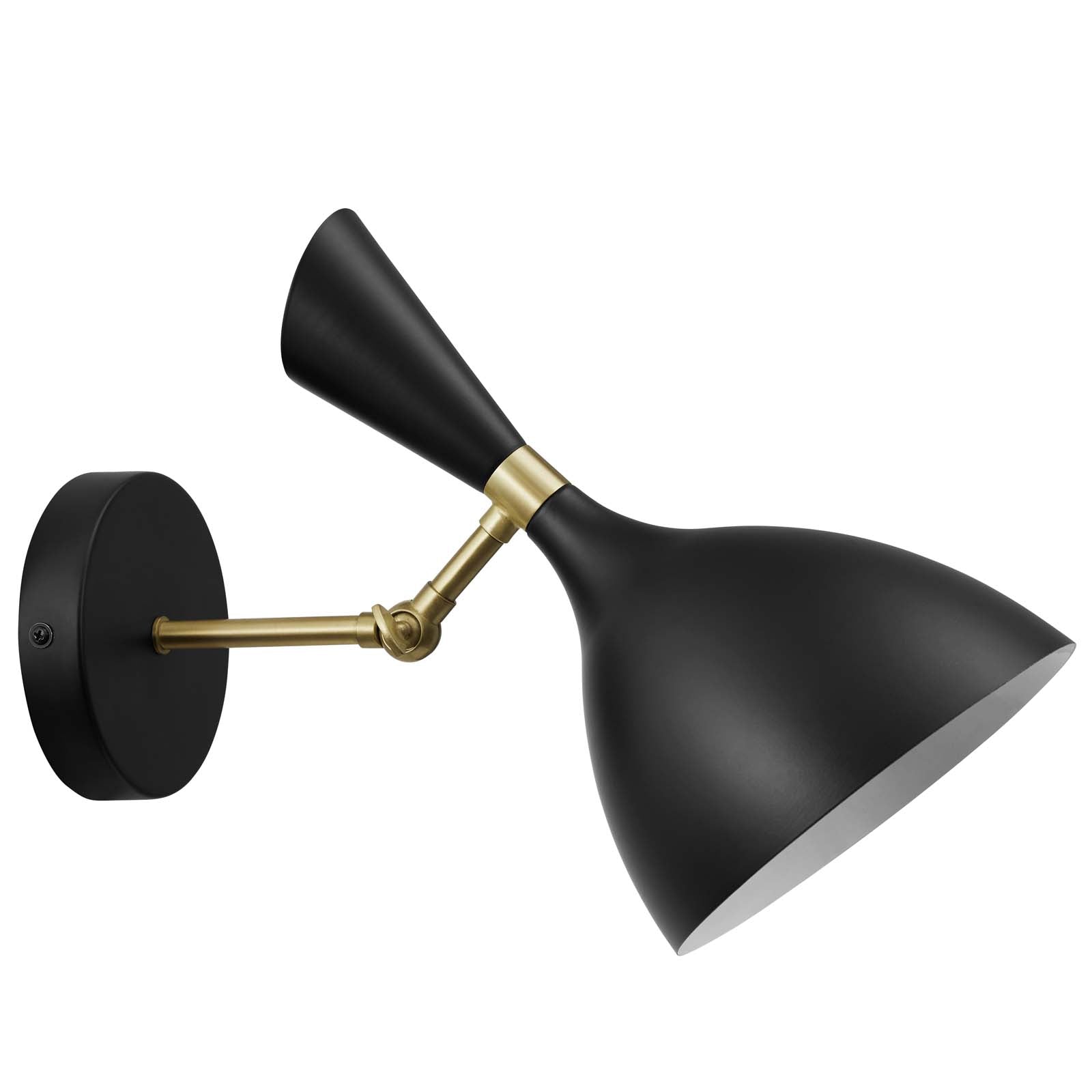 Modway Wall Sconces - Declare Adjustable Wall Sconce Black