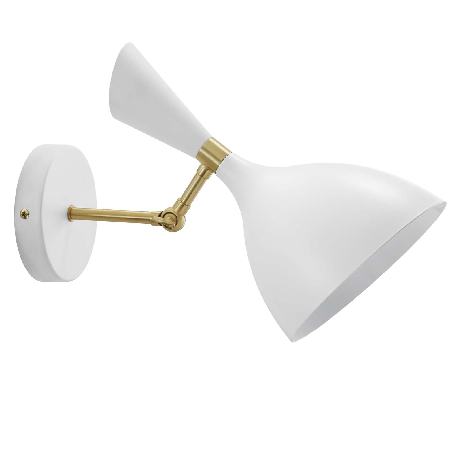 Modway Wall Sconces - Declare Adjustable Wall Sconce White