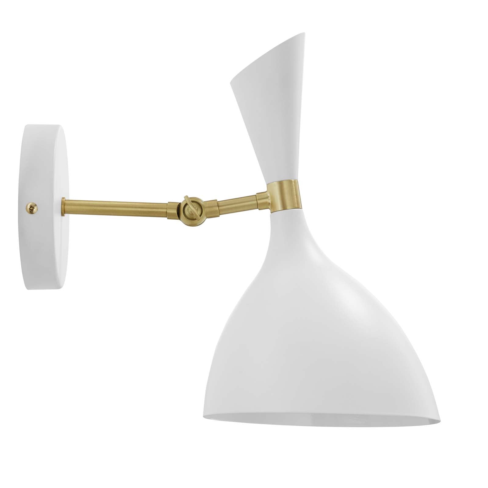 Modway Wall Sconces - Declare Adjustable Wall Sconce White