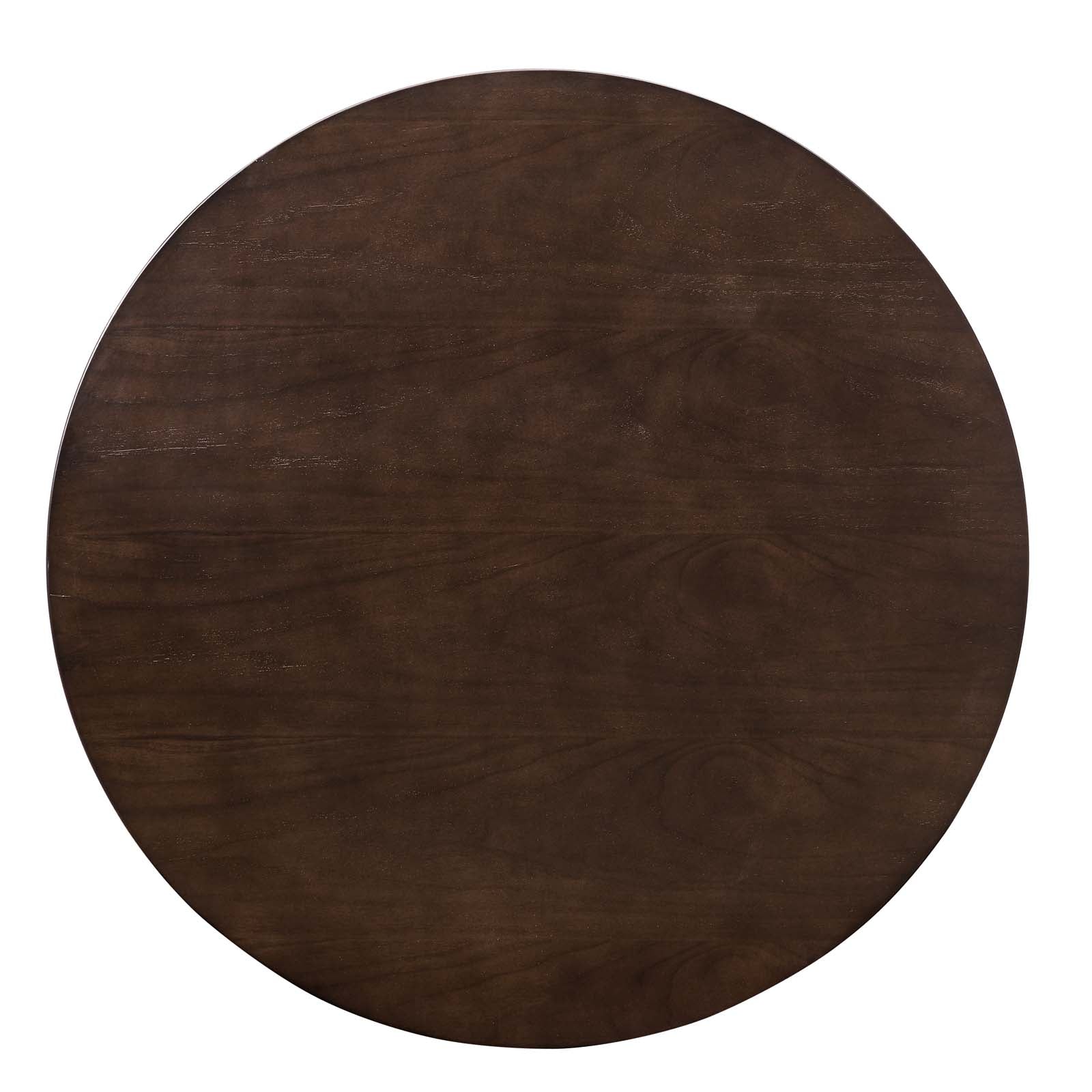 Modway Dining Tables - Tupelo-36"-Dining-Table-Gold-Cherry-Walnut