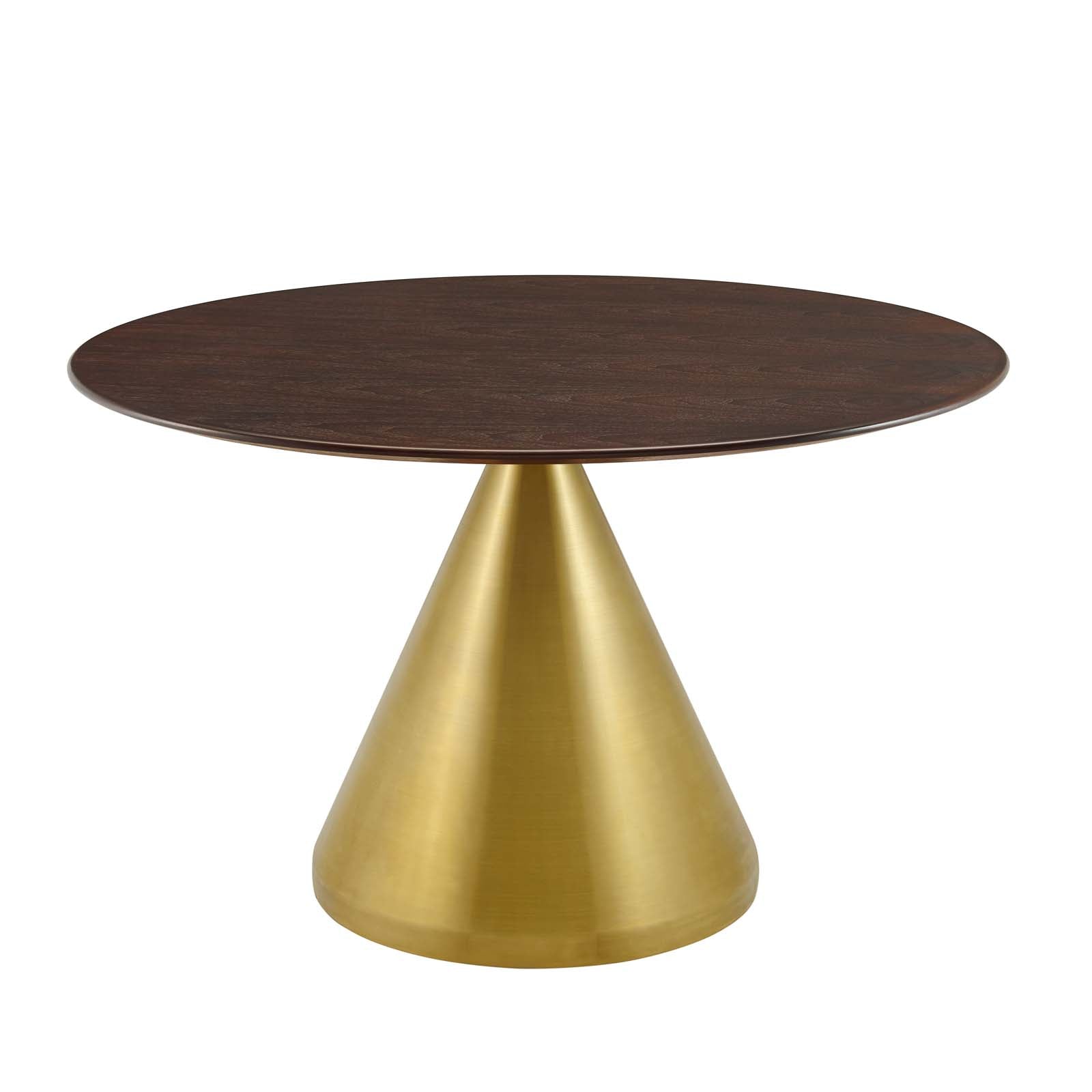 Modway Dining Tables - Tupelo-47"-Dining-Table-Gold-Cherry-Walnut