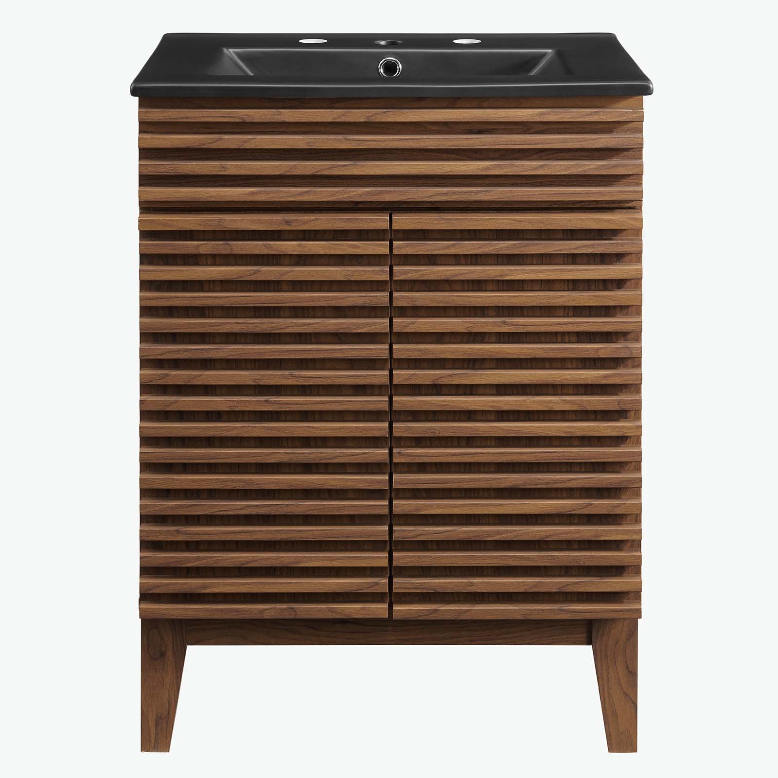 Modway Bathroom Vanity - Render 24" Bathroom Vanity Walnut Black