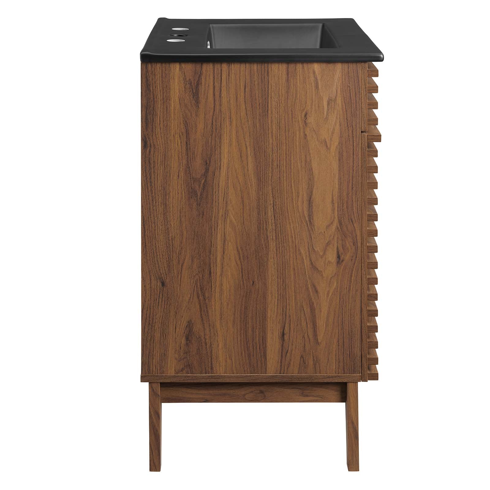 Modway Bathroom Vanity - Render 24" Bathroom Vanity Walnut Black