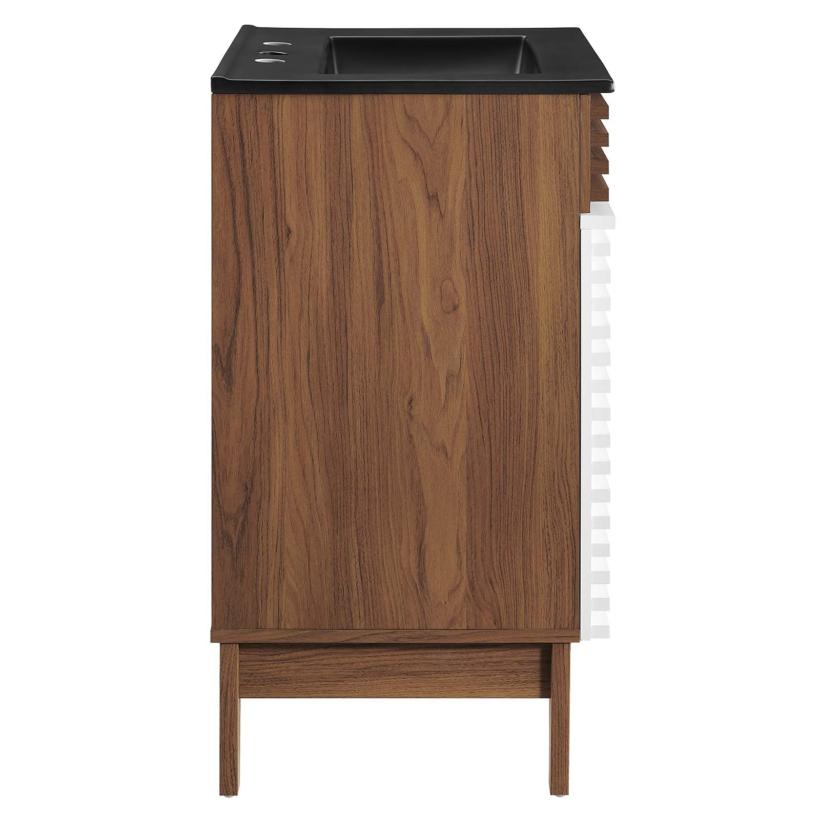 Modway Bathroom Vanity - Render 24" Bathroom Vanity White Walnut Black