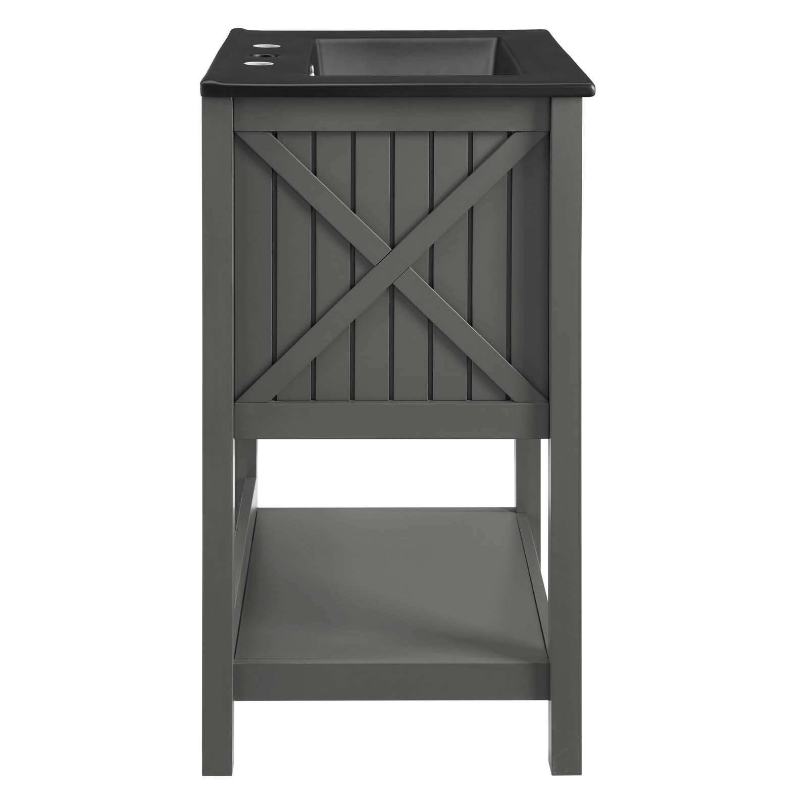 Modway Bathroom Vanity - Steam 24" Bathroom Vanity Gray Black
