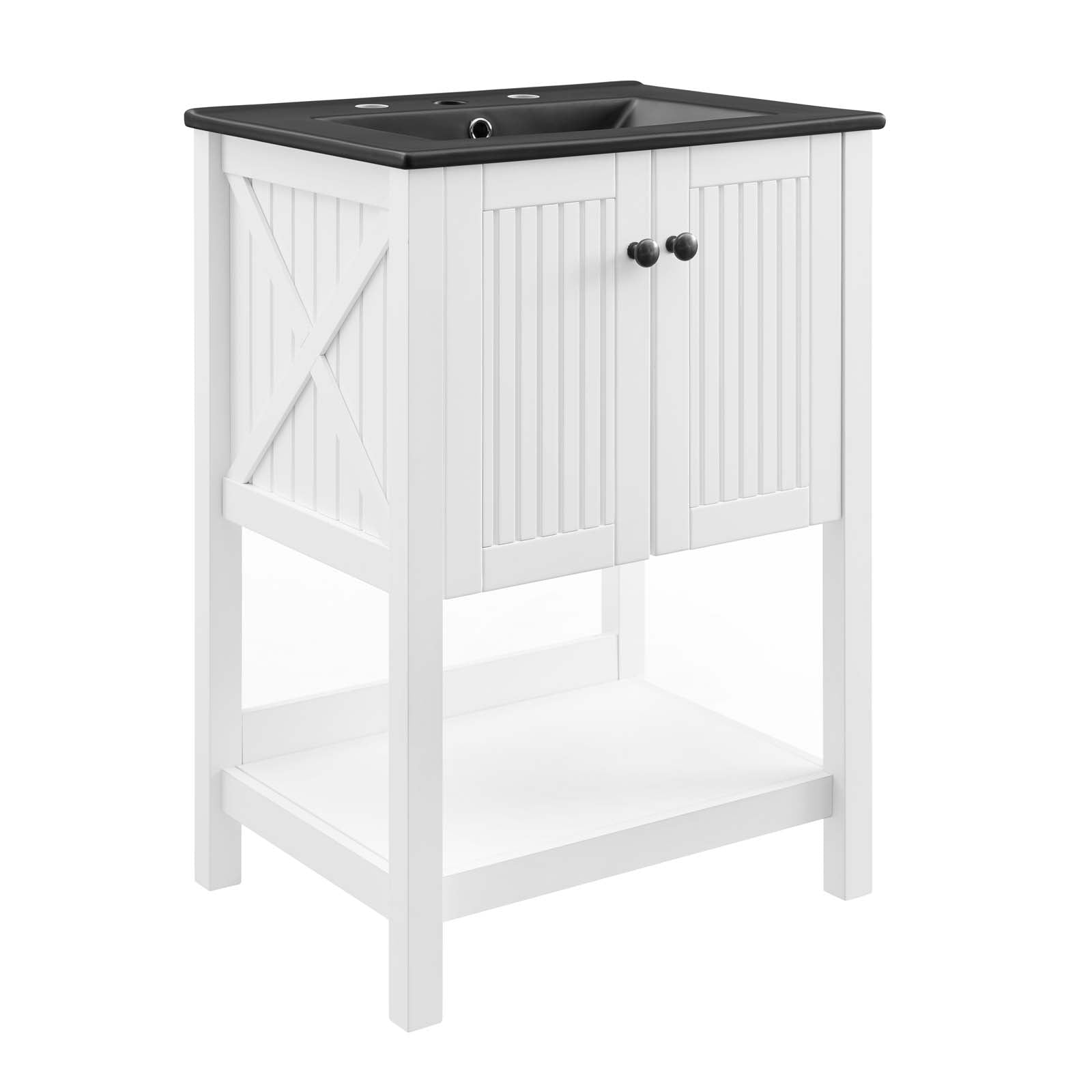 Modway Bathroom Vanity - Steam-24"-Bathroom-Vanity-White-Black