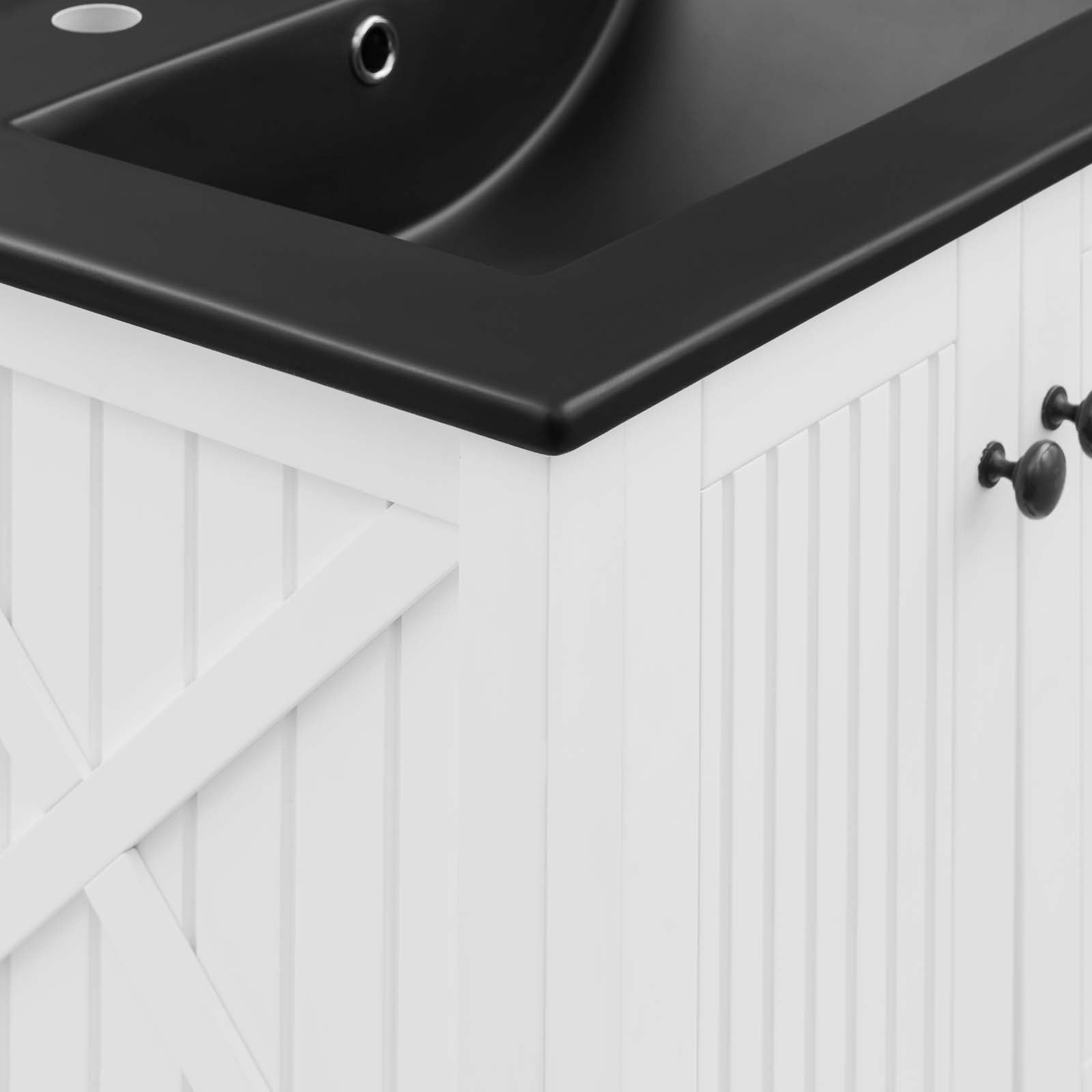 Modway Bathroom Vanity - Steam-24"-Bathroom-Vanity-White-Black